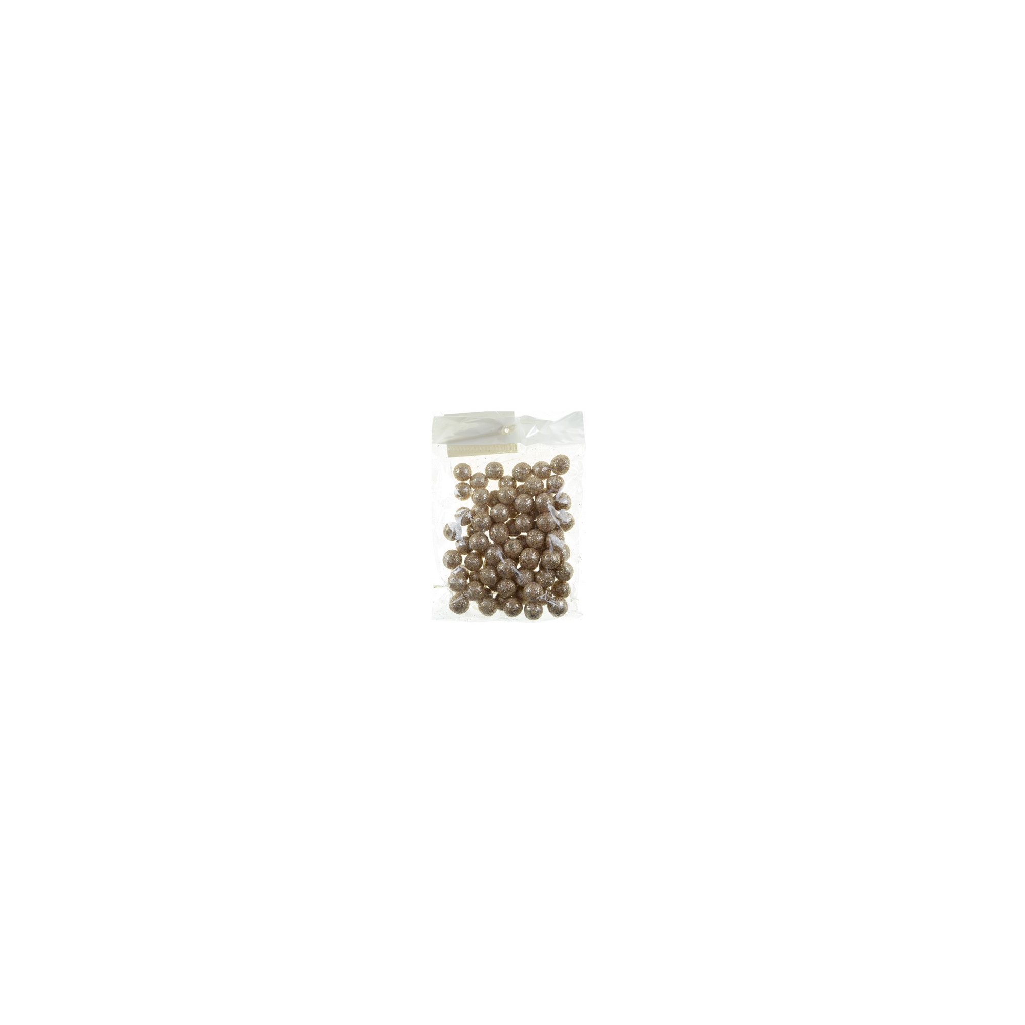 Gömb plasztik 1,2cm 10g pezsgő