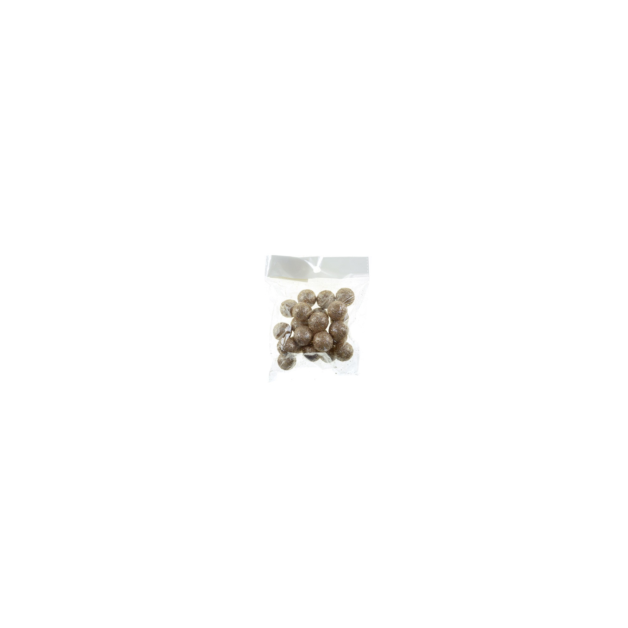 Gömb plasztik 2,3cm 15g pezsgő