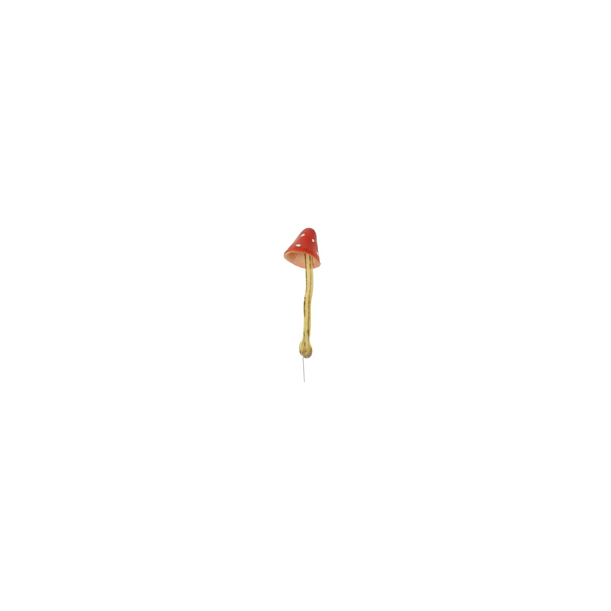 Gomba hab pikk hosszú szárral 4cm piros