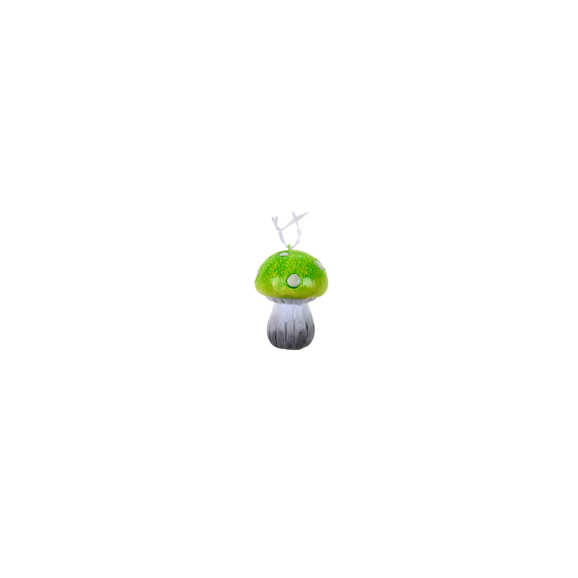 Figura gomba kerámia 5.3*5*7cm akasztós zöld