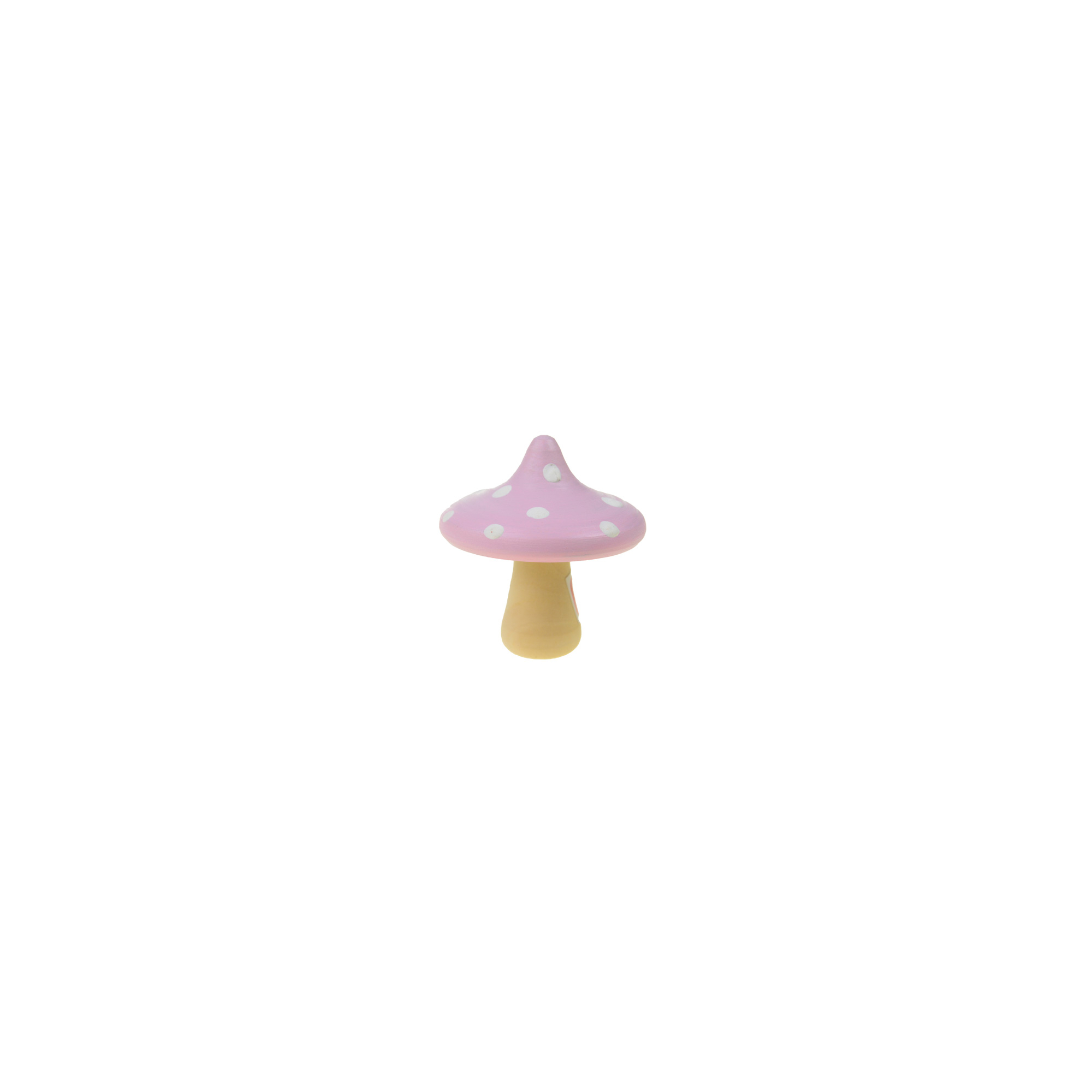 Figura gomba poly pöttyös 5.8*5.8*6.5cm rózsaszín