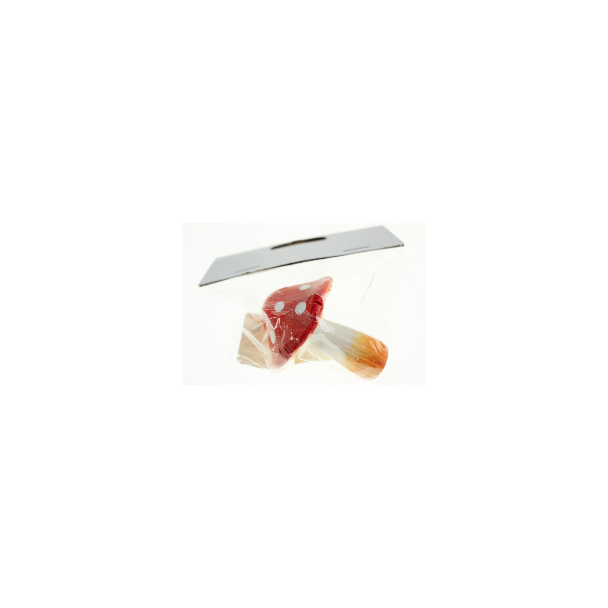 Gomba poly 6cm piros
