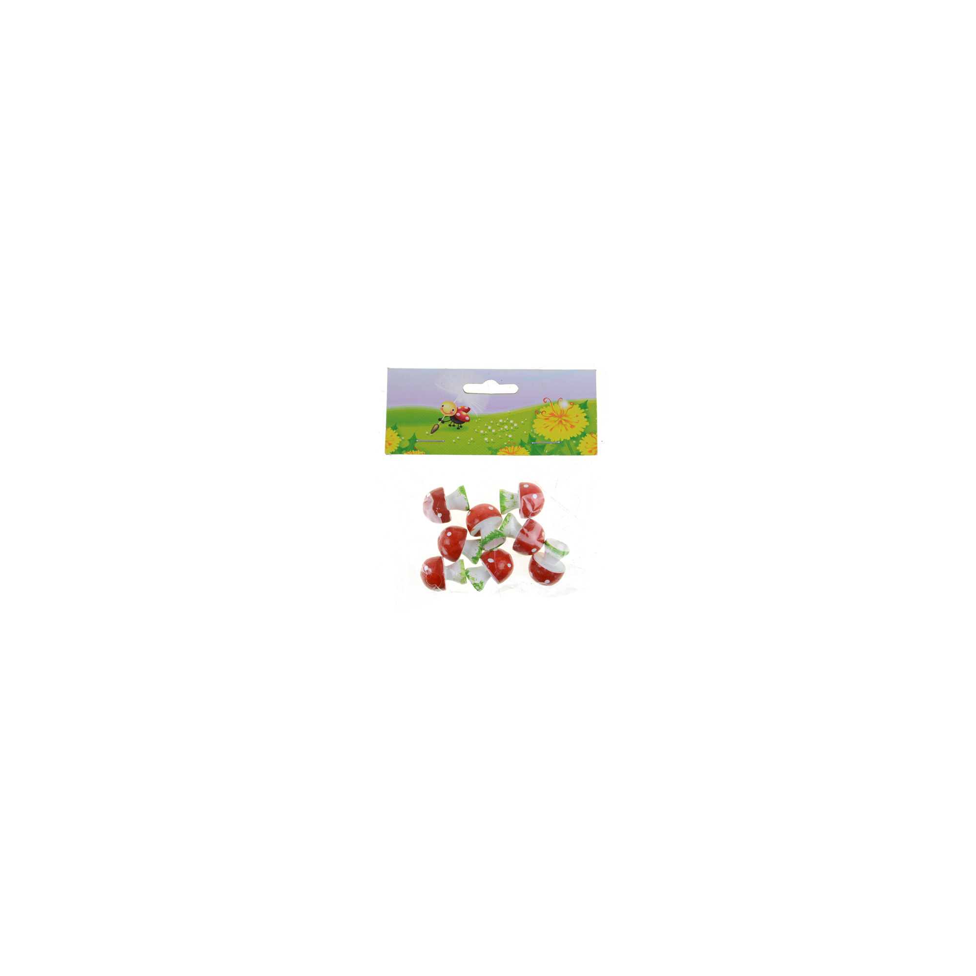 Gomba poly s/8 piros