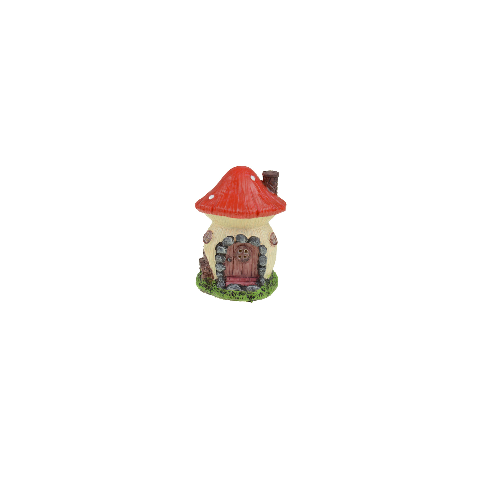 Gombaház poly 7,2*6,5*10,8cm piros