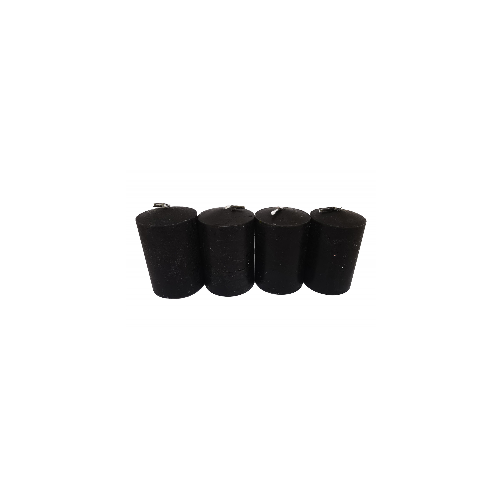 Gyertya adventi 4*6cm s/4 fekete