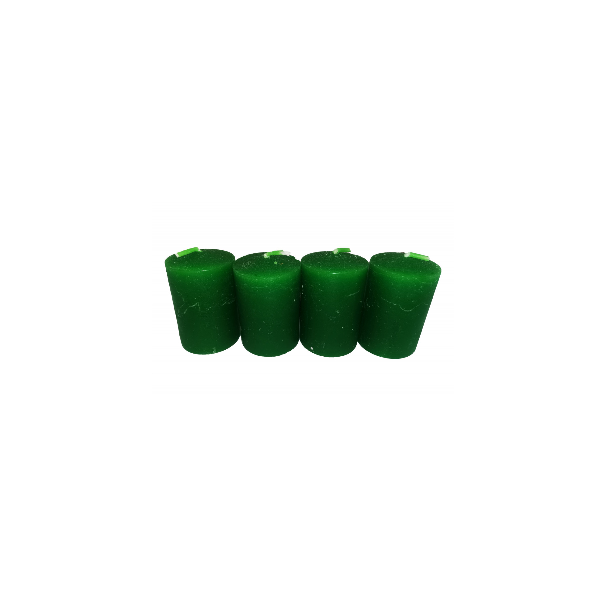 Gyertya adventi 4*6cm s/4 zöld