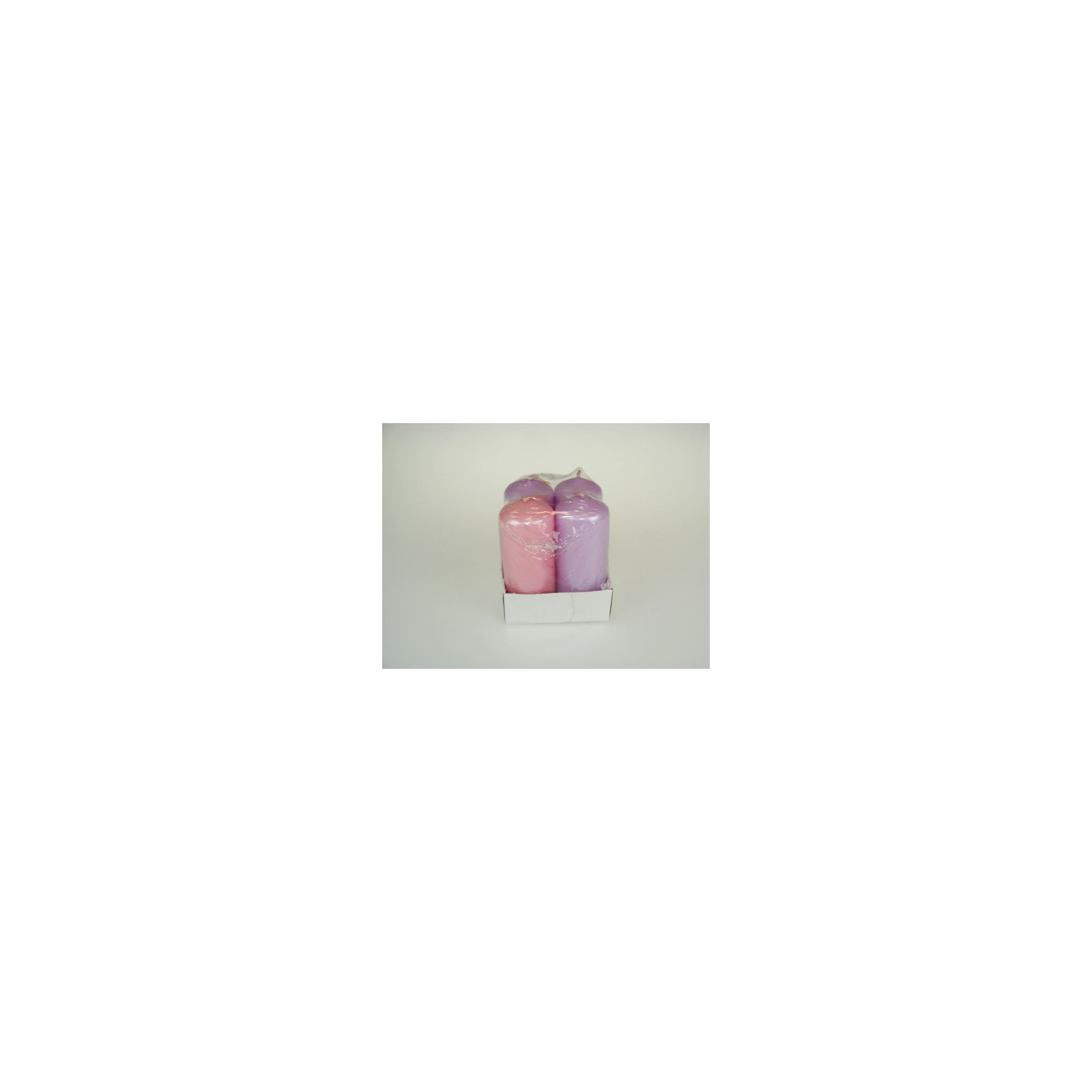 Gyertya adventi Metal 40/100 s/4 3lila-1rose
