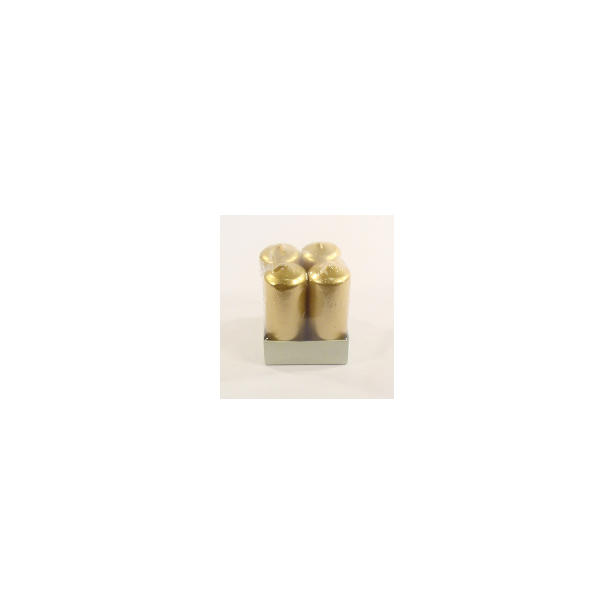 Gyertya adventi Metal 40/100 s/4 arany