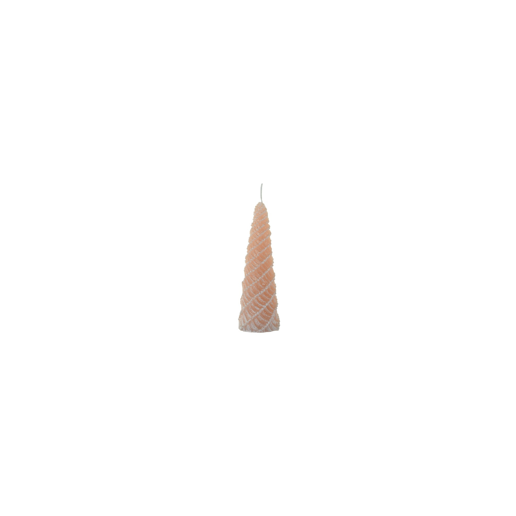 Gyertya kúp spirálos 5*16cm mályva