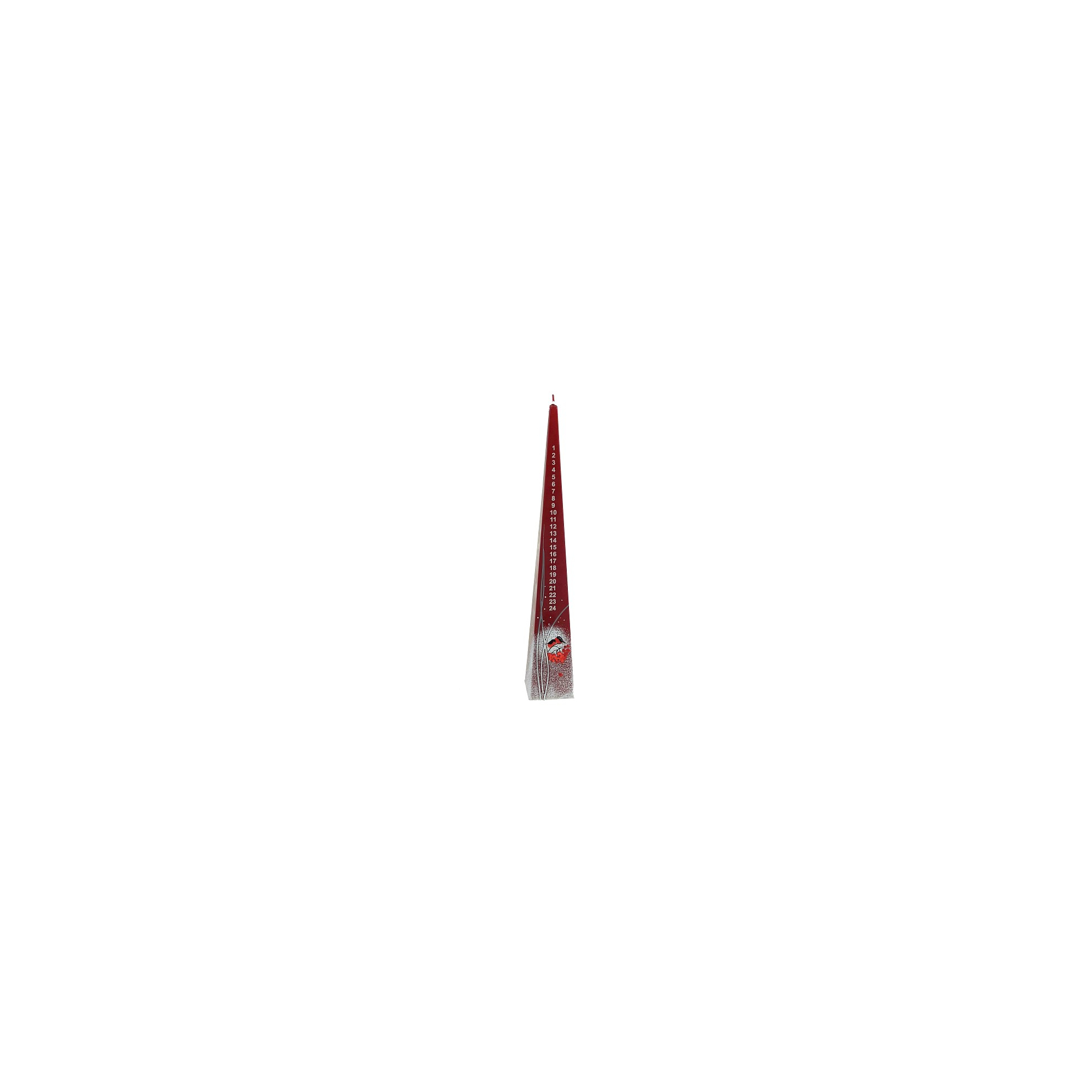 Gyertya piramis 25cm A899 piros