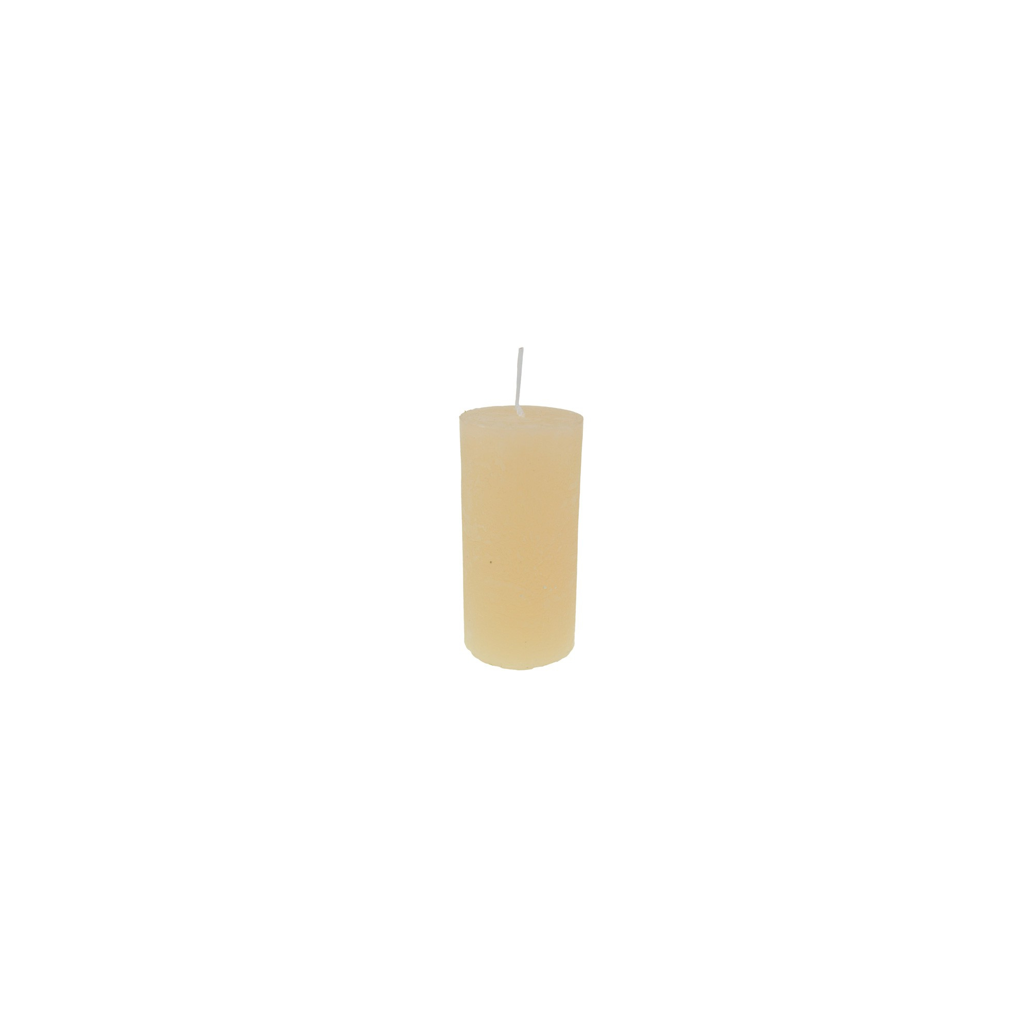 Gyertya henger rusztikus 5*10cm barack