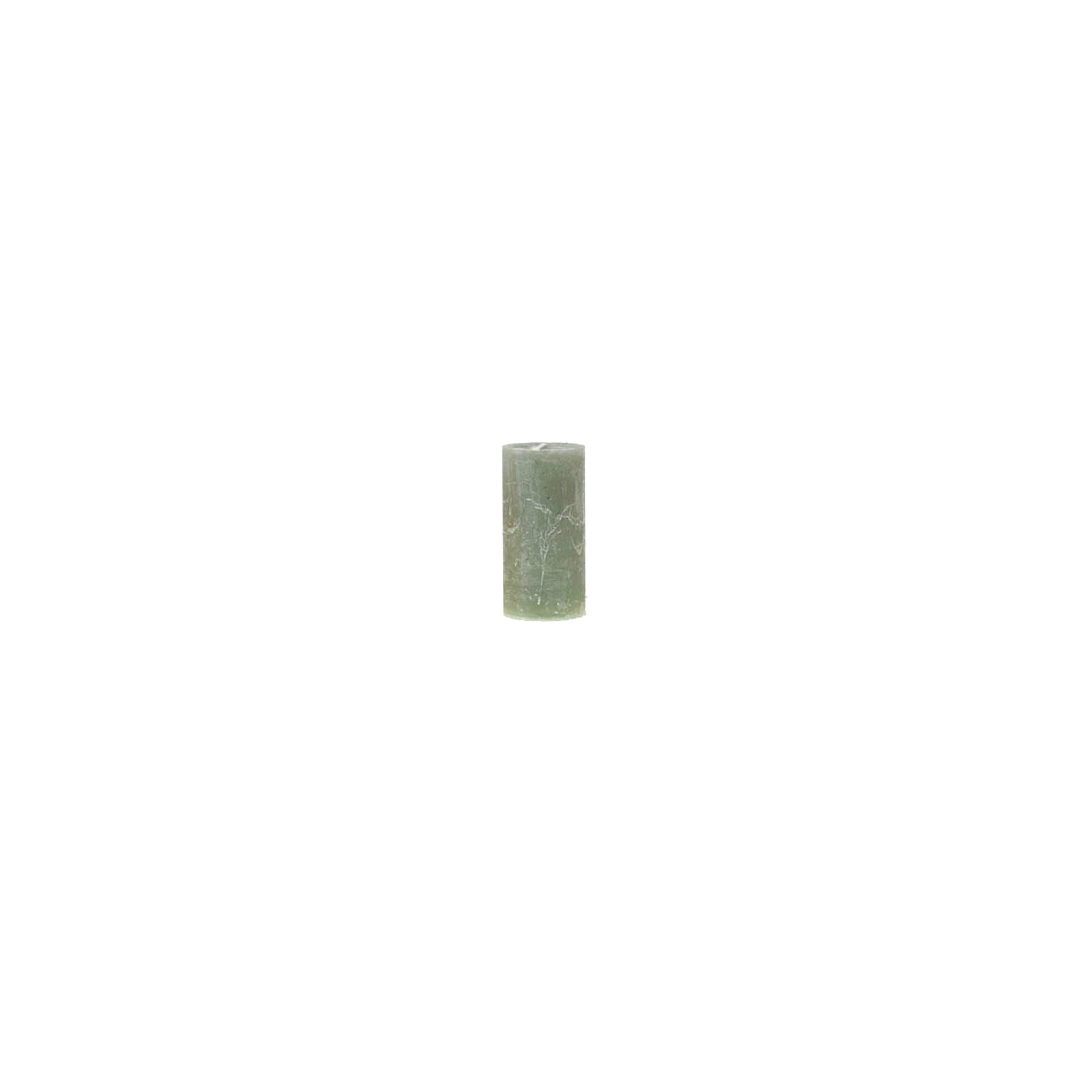 Gyertya rusztikus henger 5*10cm hemloc zöld
