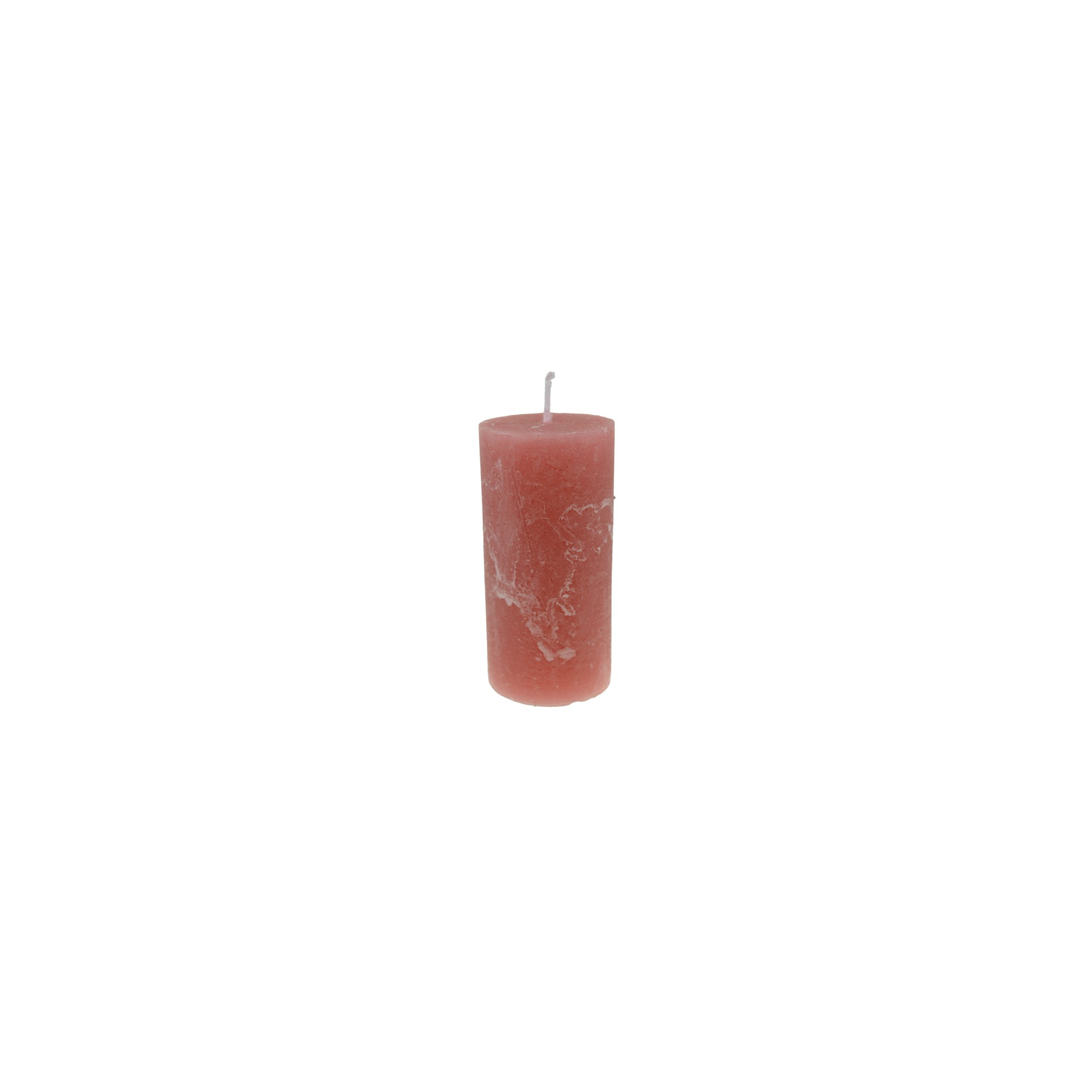 Gyertya henger rusztikus 5*10cm mályva