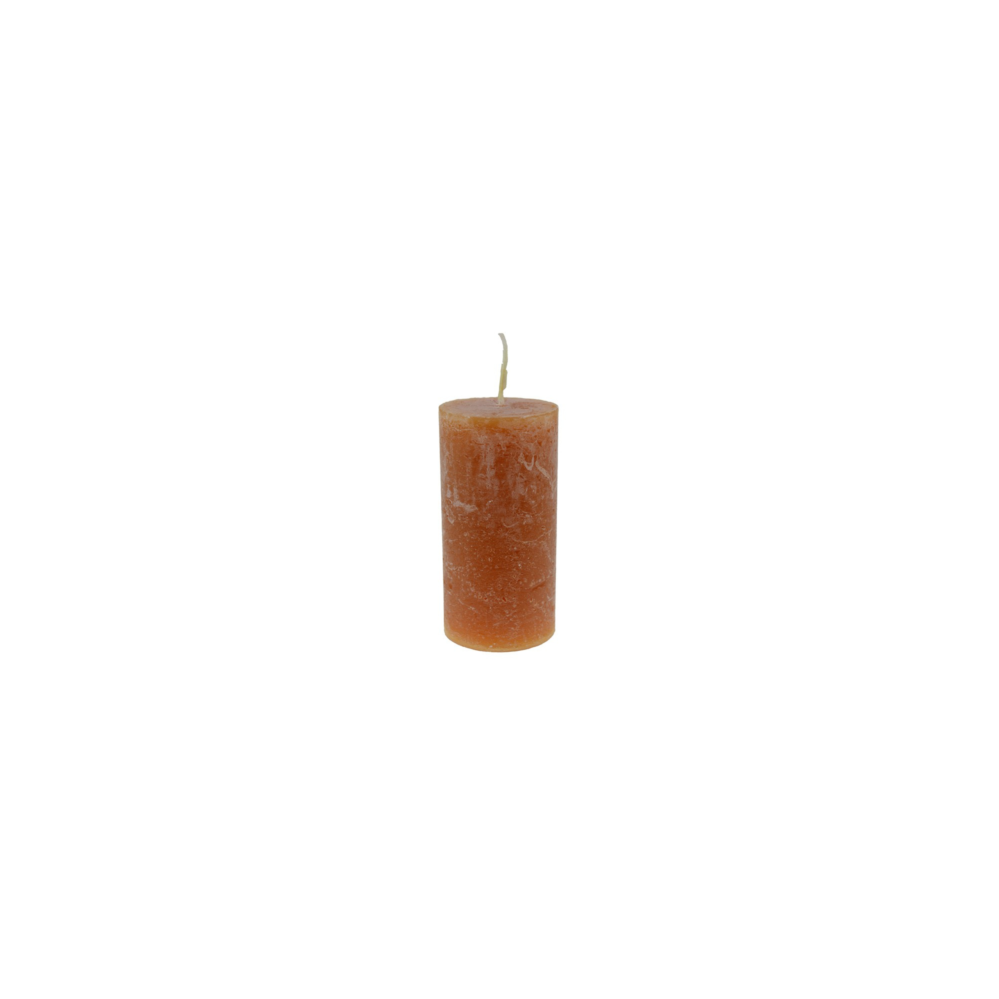 Gyertya henger rusztikus 5*10cm méz sárga