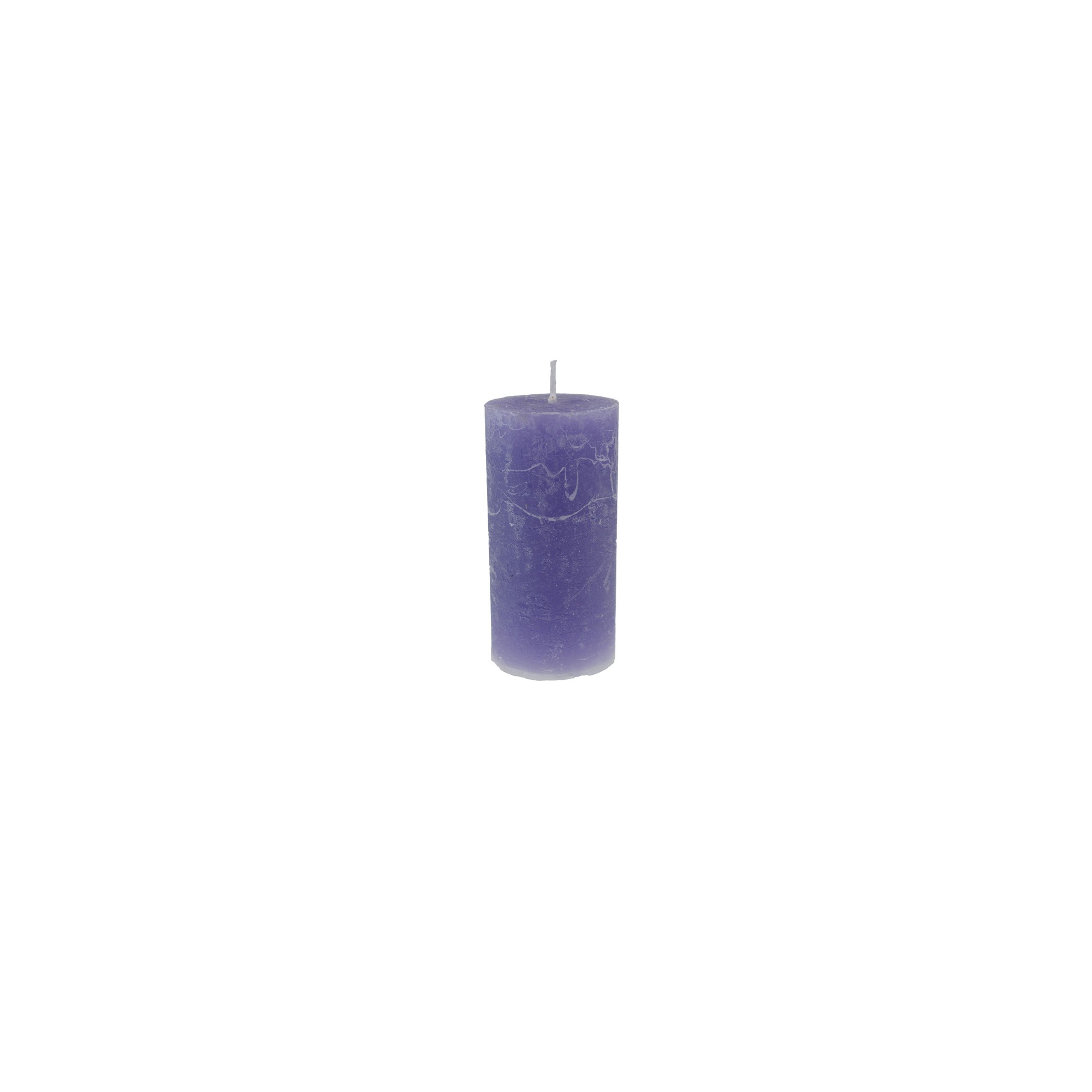 Gyertya henger rusztikus 5*10cm sötét lila