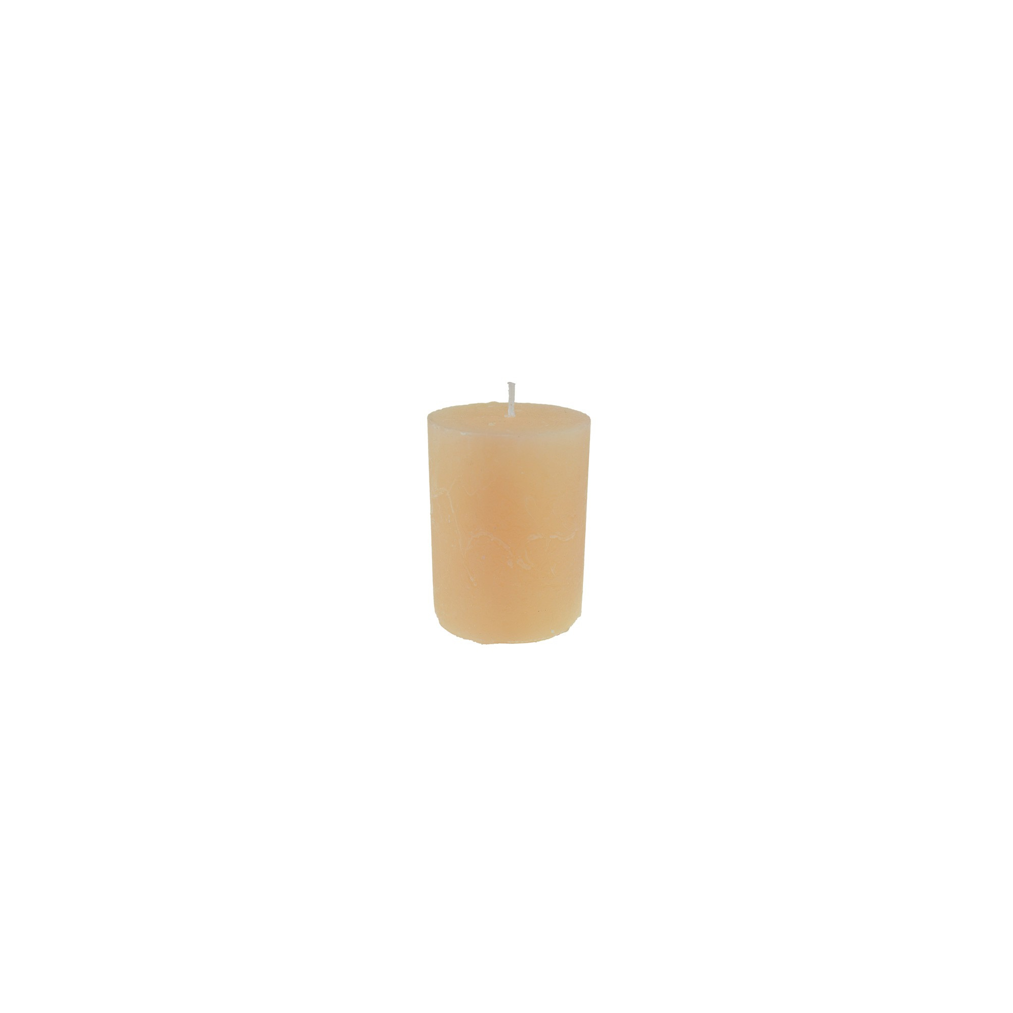 Gyertya henger rusztikus 7*10cm barack
