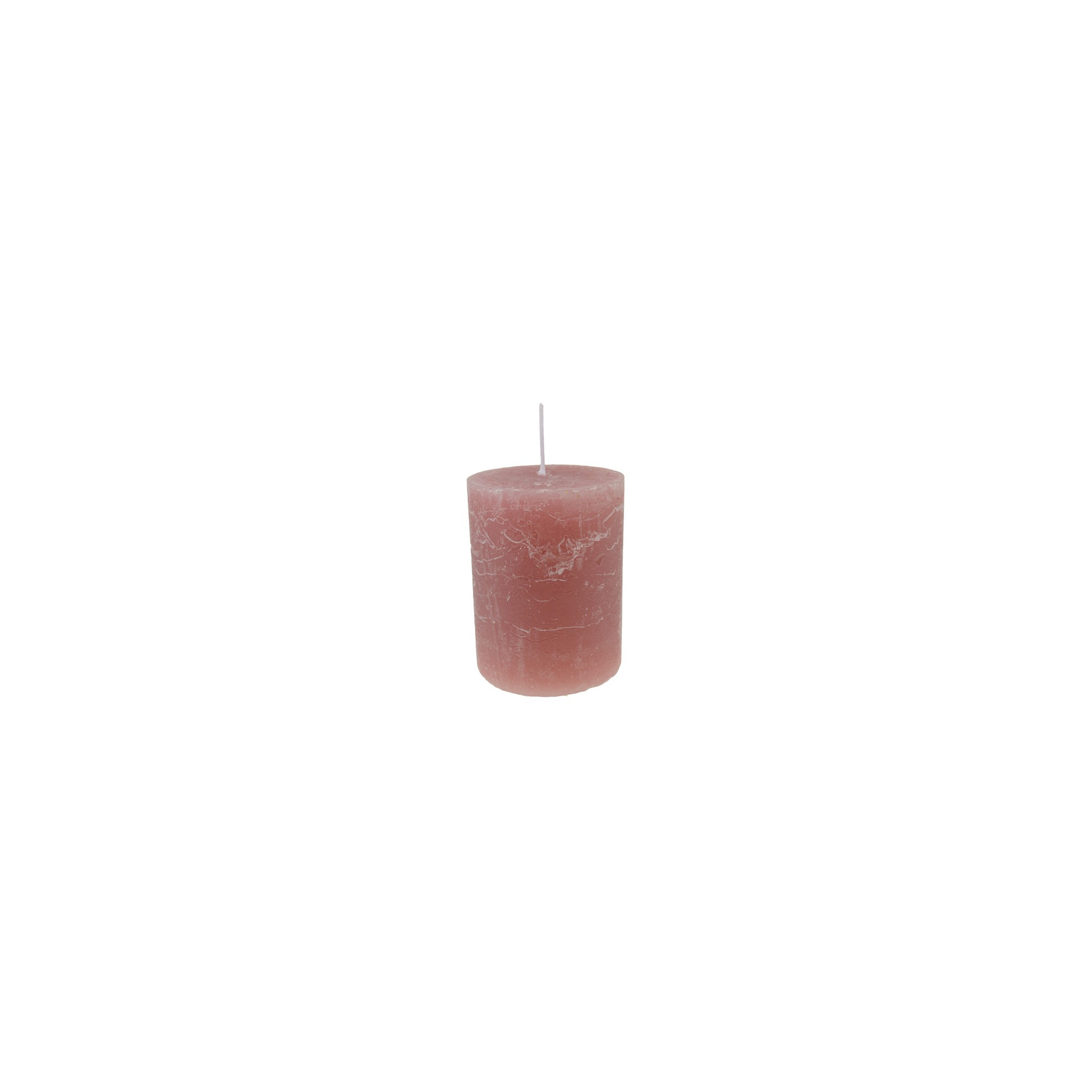 Gyertya henger rusztikus 7*10cm mályva