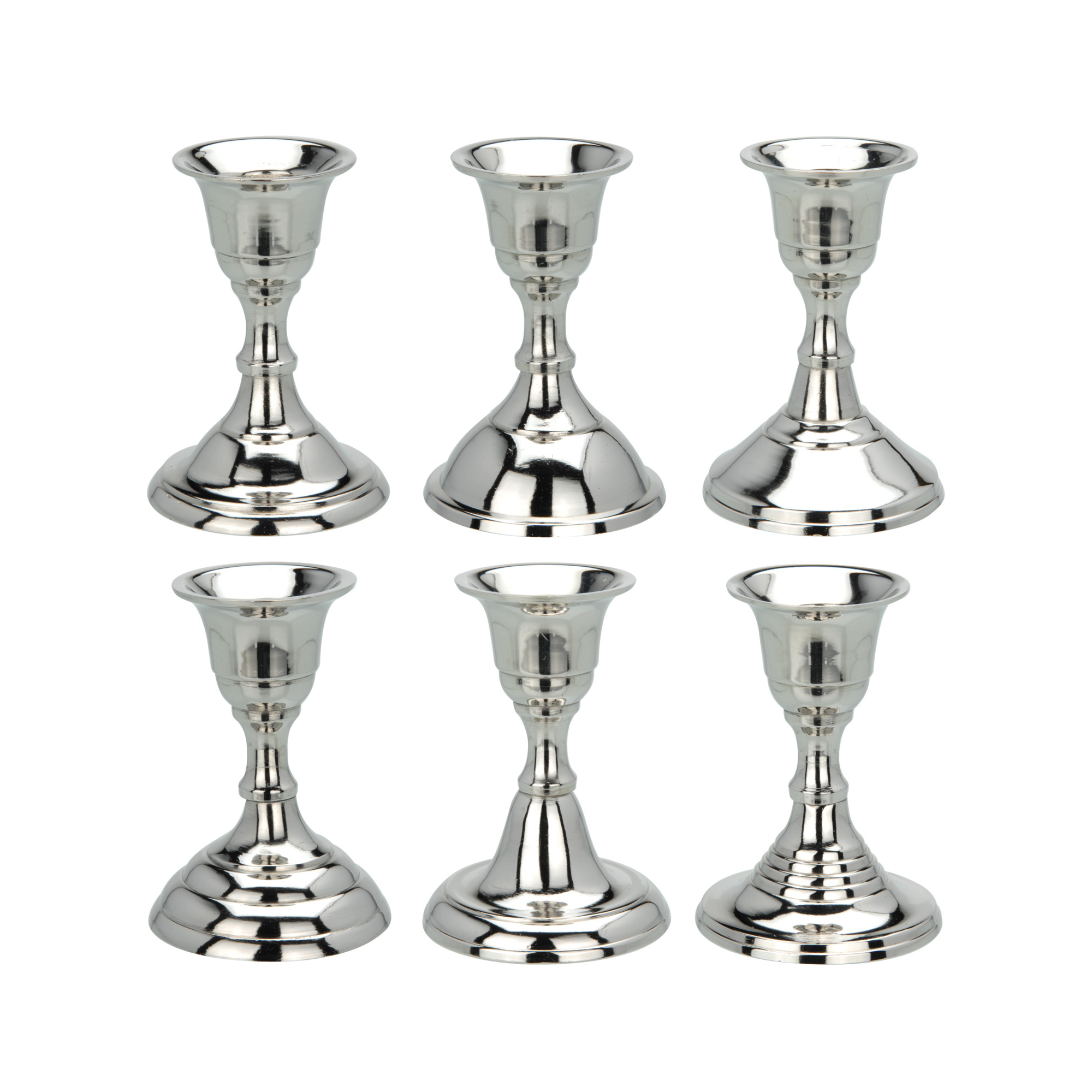 Gyertyatartó alu-nikkel 9 cm