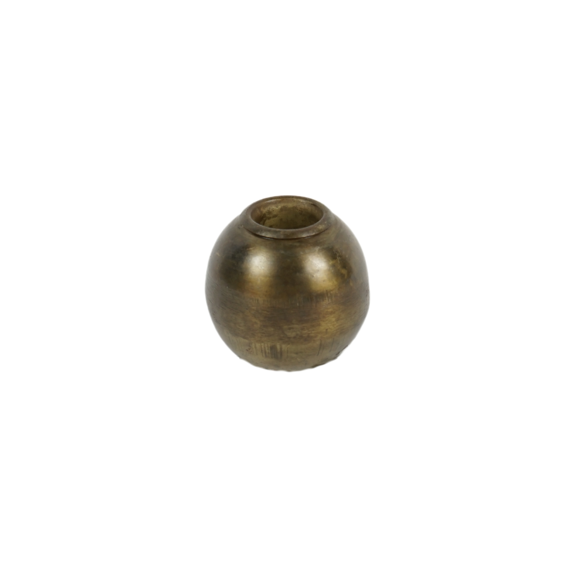 Gyertyatartó fém 5,7cm bronz