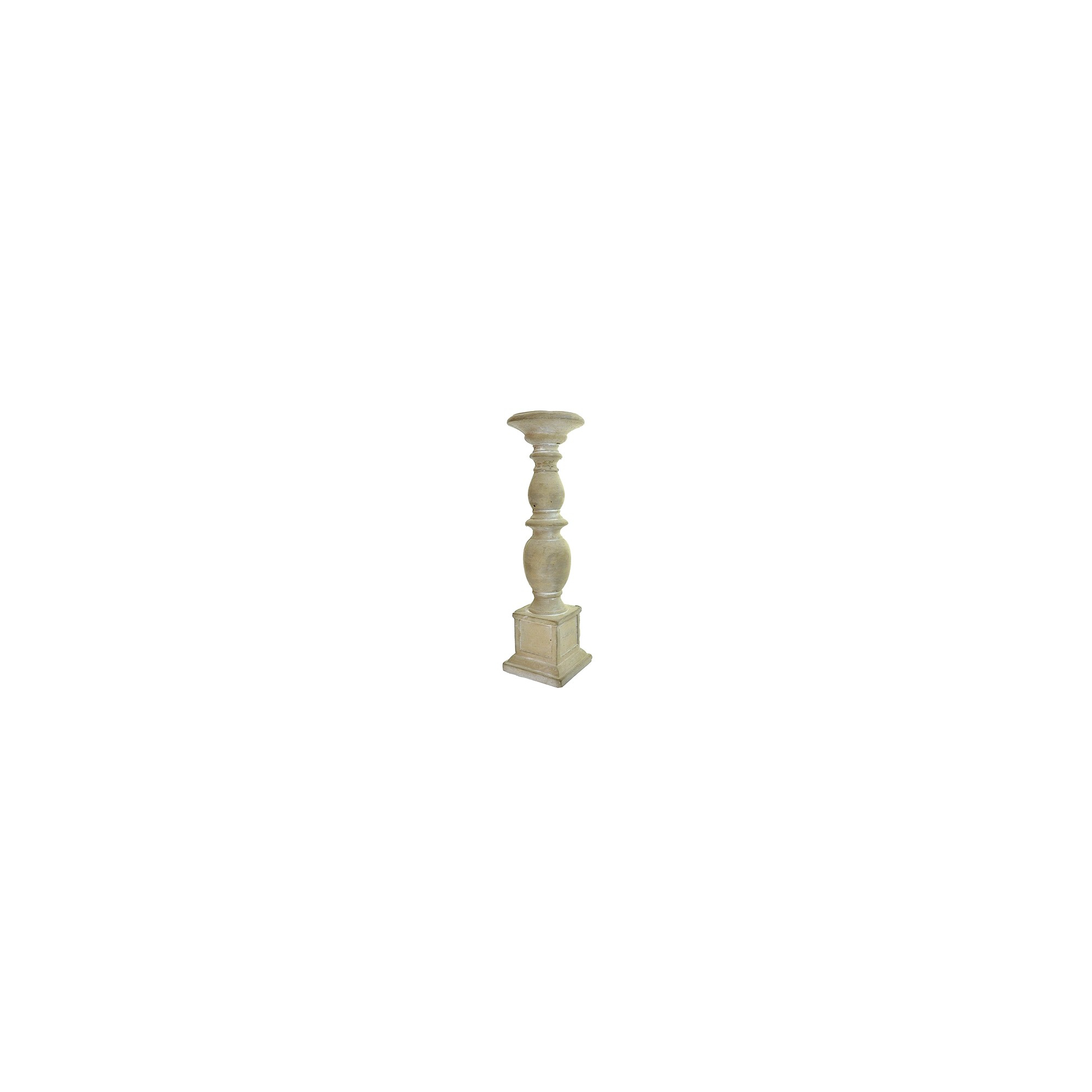 Gyertyatartó kő 9*32,5cm szürke
