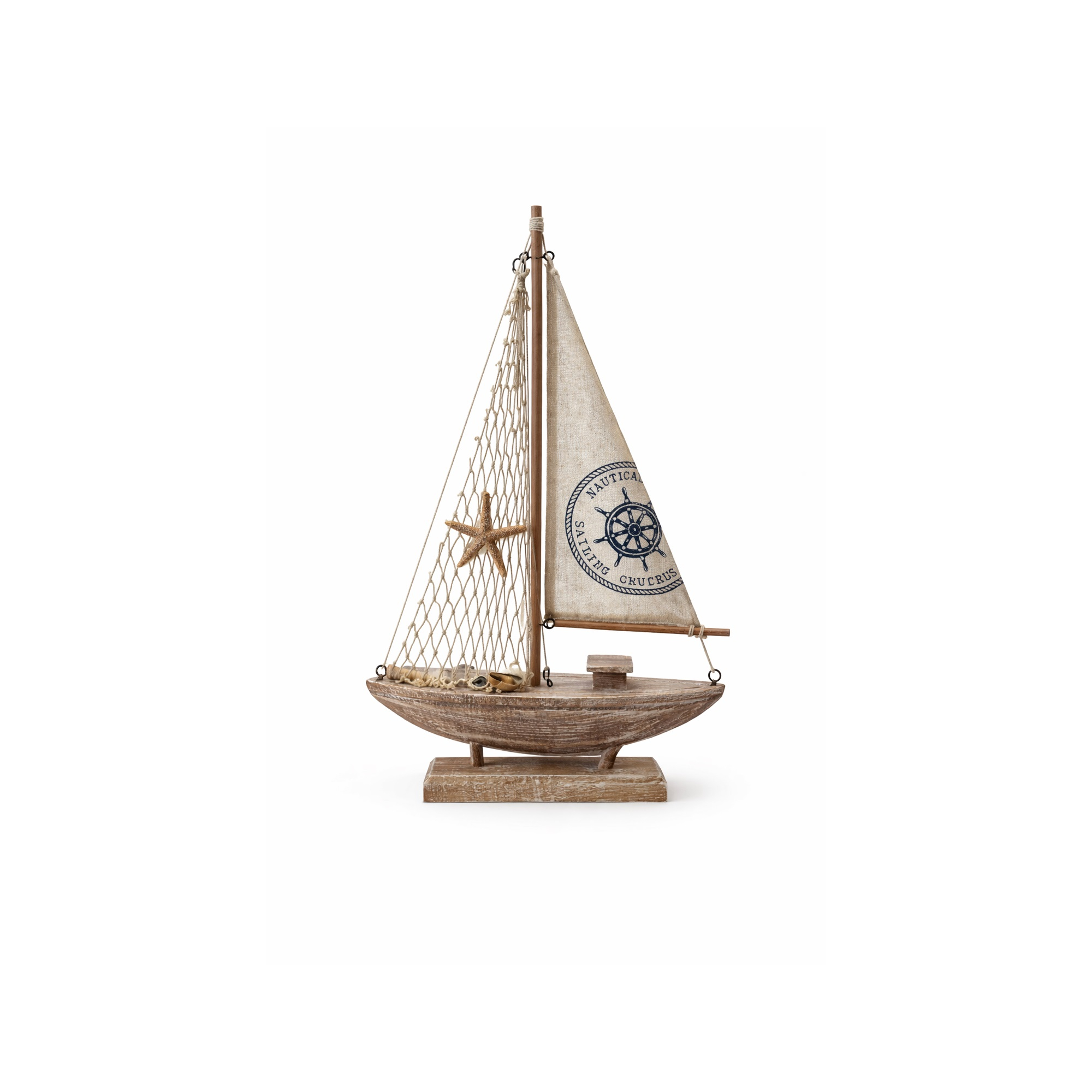 Hajó fa 32*56cm barna