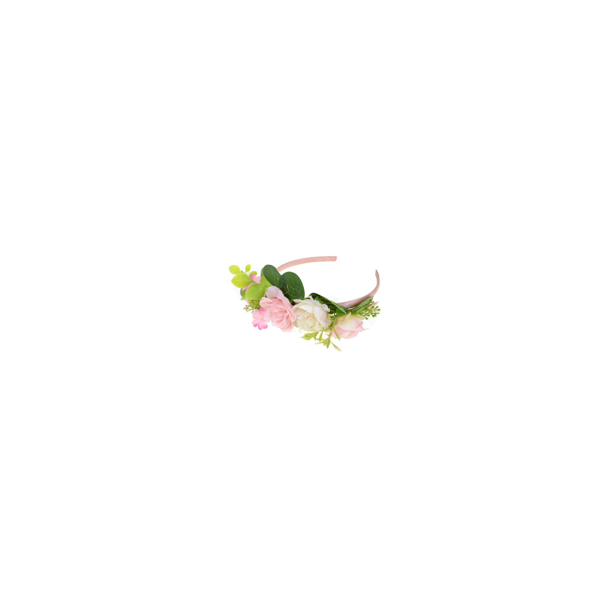 Hajpánt virágos 16cm rózsaszín