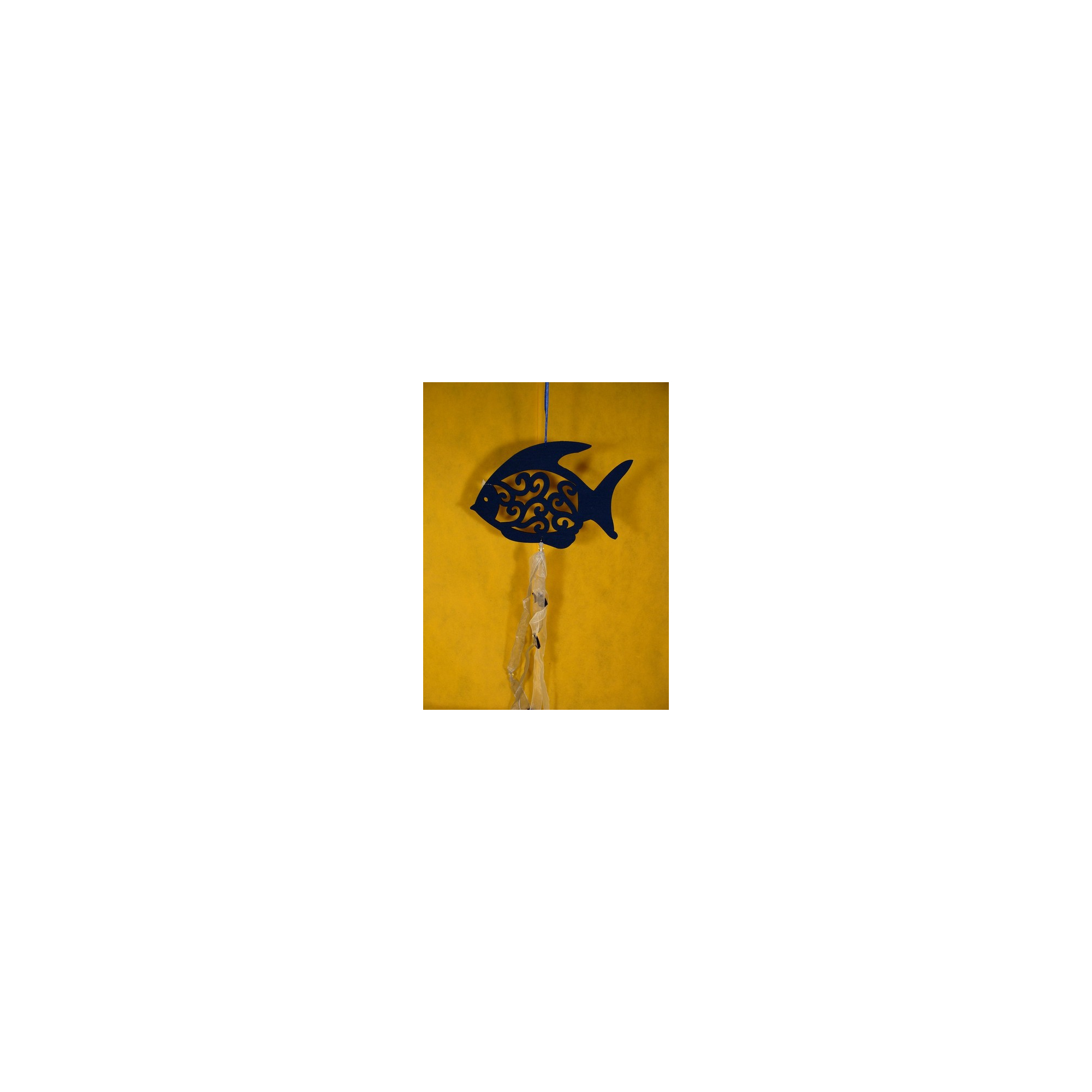 Hal filc lézervágott 25cm org.szal. s.kék