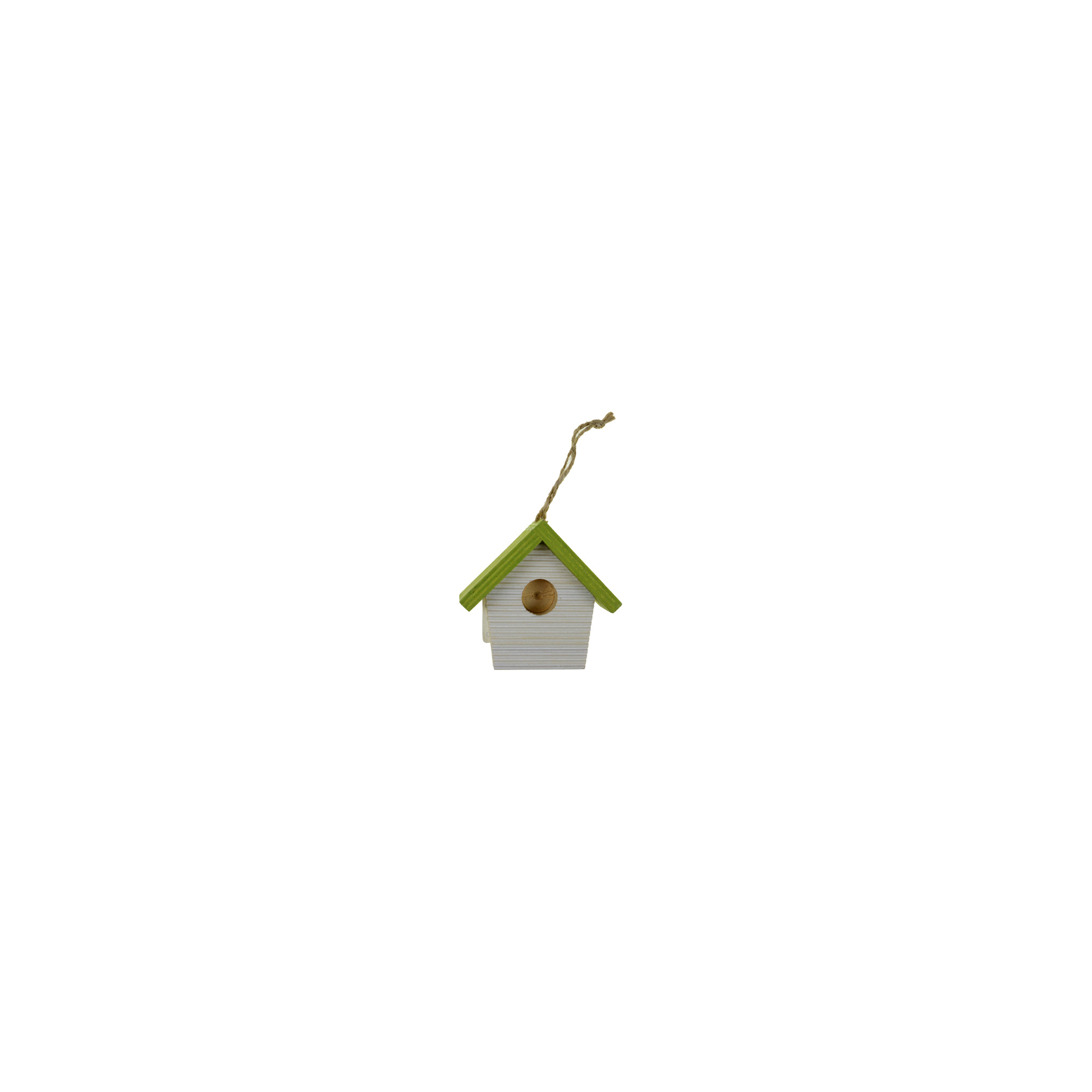 Házikó fa akasztós 7*6.5*3cm 2féle zöld