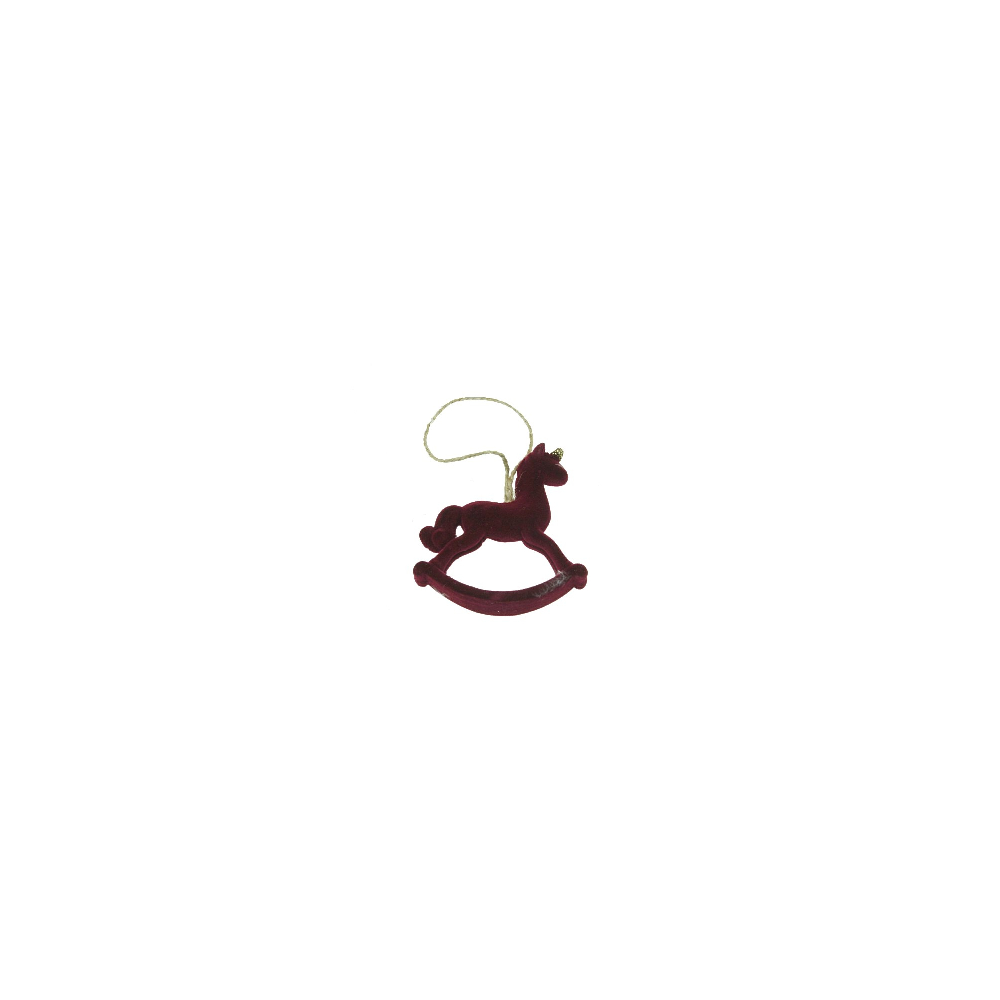 Figura hintaló poly akasztós 7*1.5*6.5cm piros