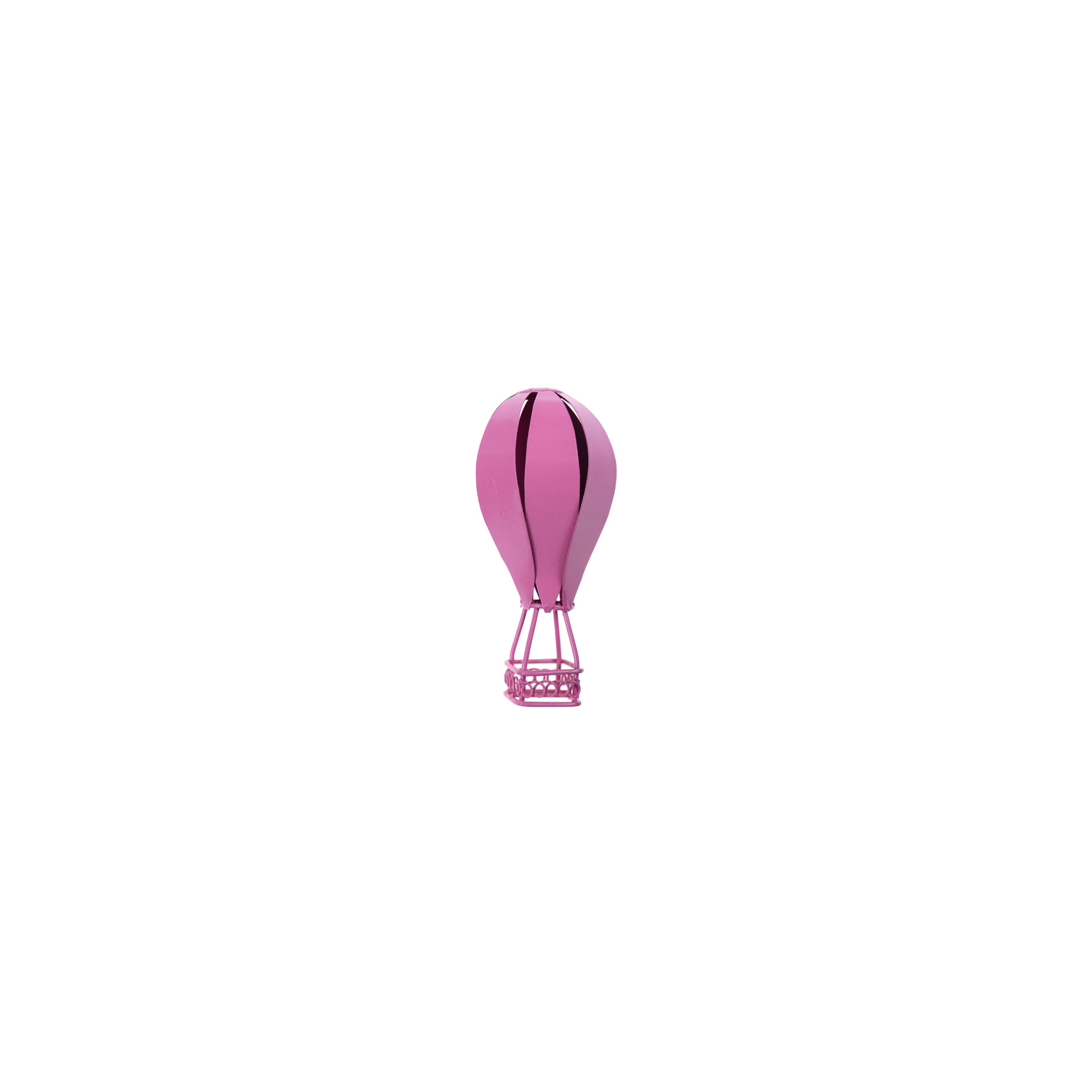Hőlégballon fém 5.5X5.5X9.3HCM pink