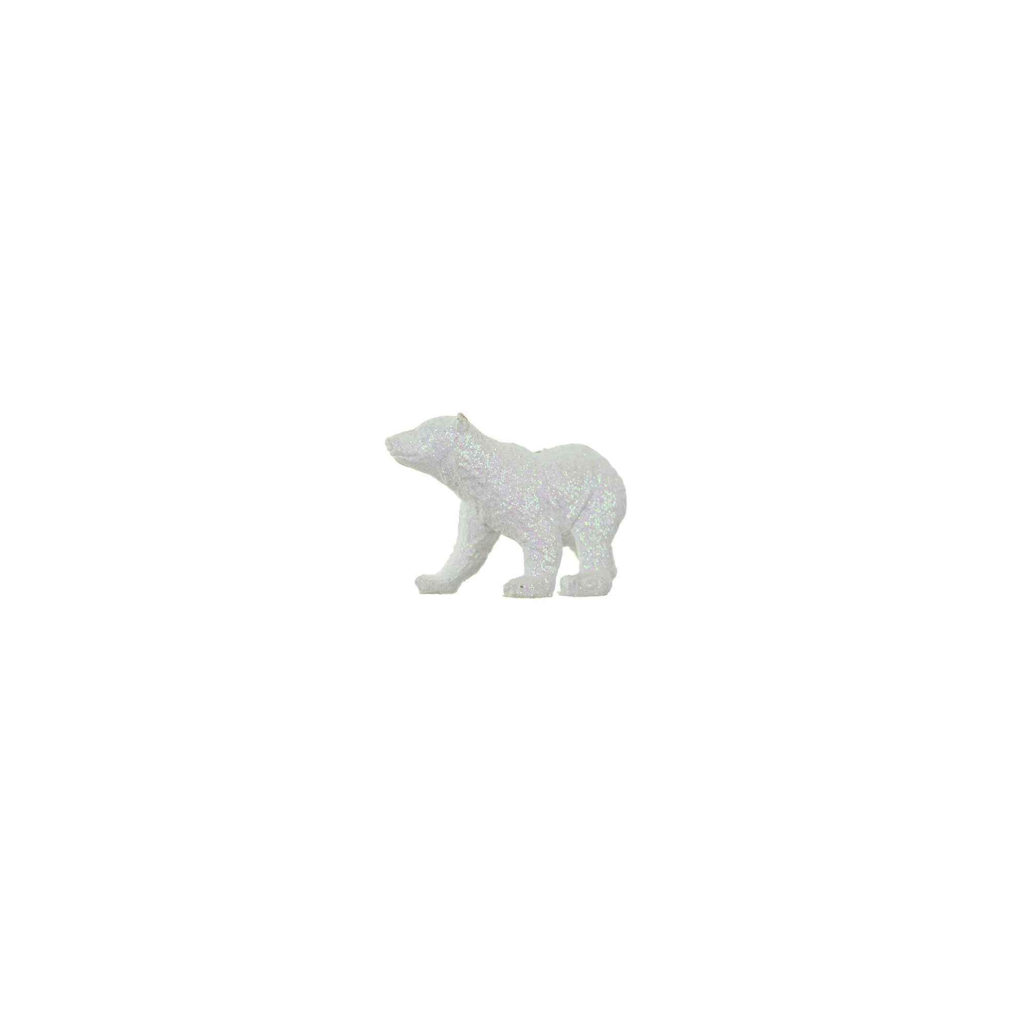 Figura jegesmedve poly akasztós 7*4,5cm fehér