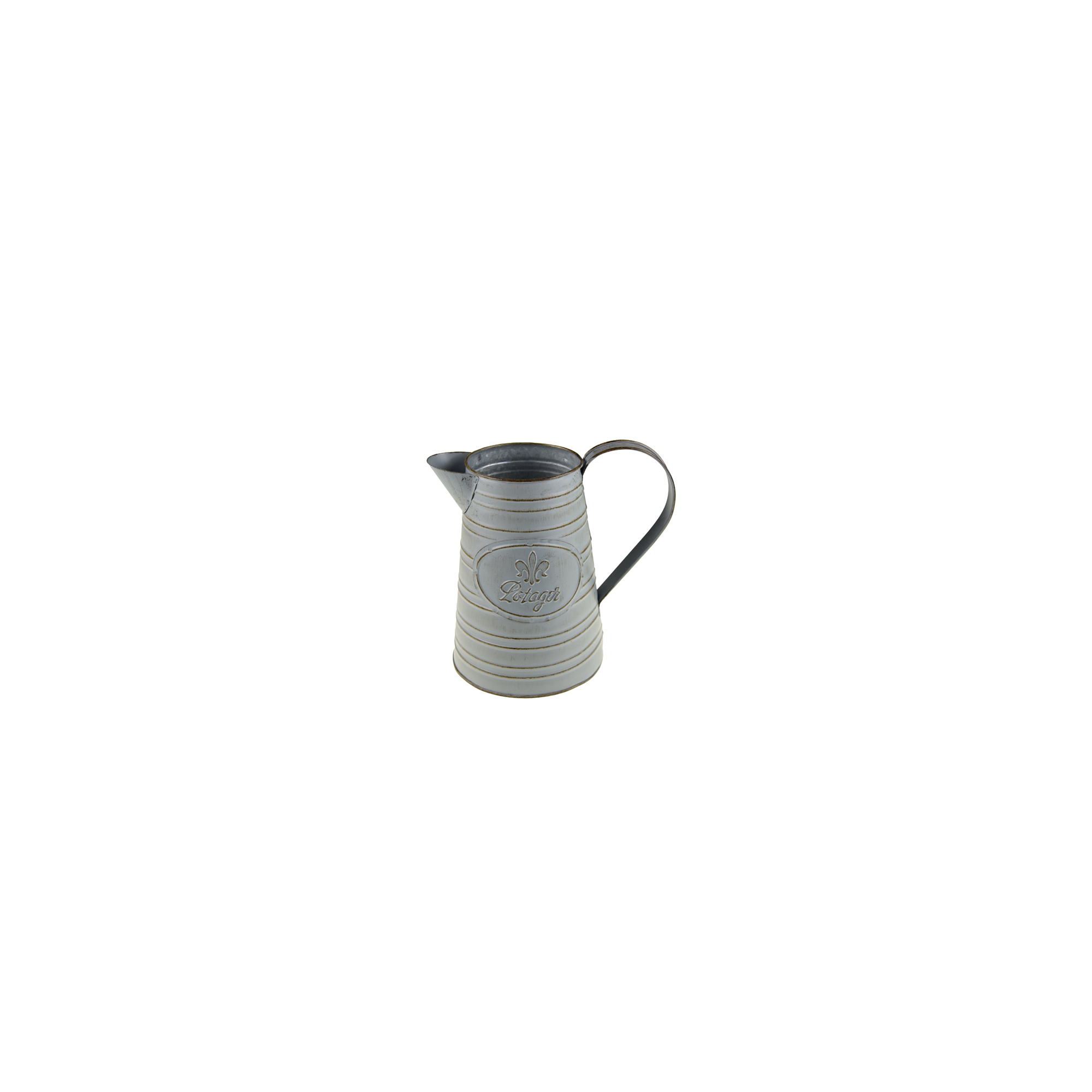 Kancsó fém 22*17,5cm szürke