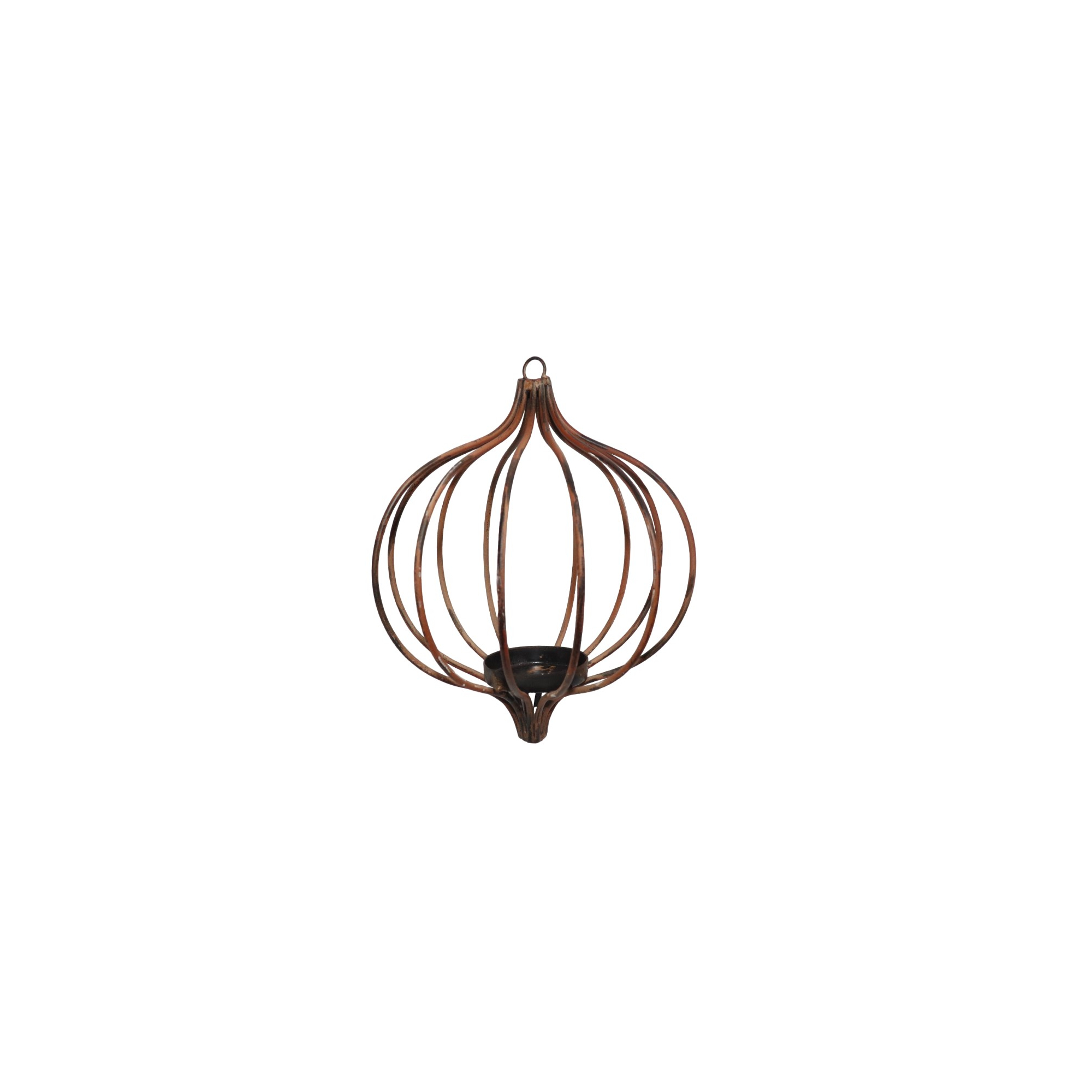 Karácsonyfa dísz fém 20cm bronz