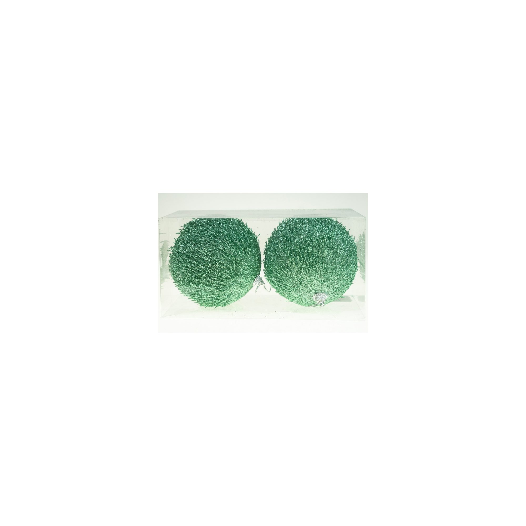 Karácsonyfa dísz gömb foam D10 s/2 glitteres zöld