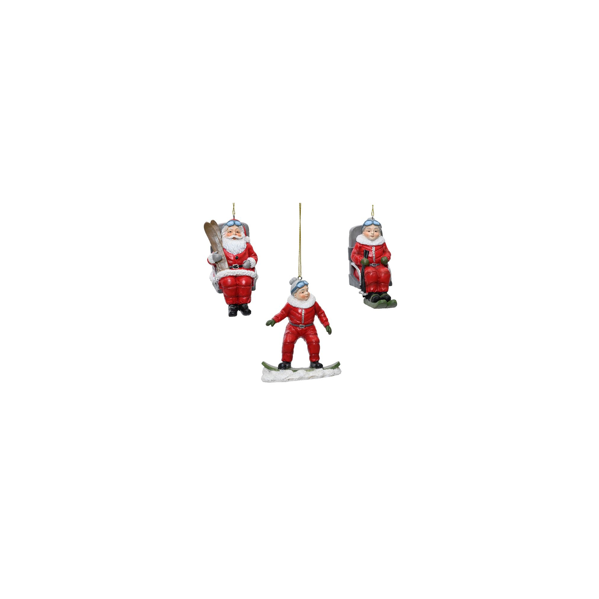 Karácsonyfa dísz poly 10,5cm többféle piros