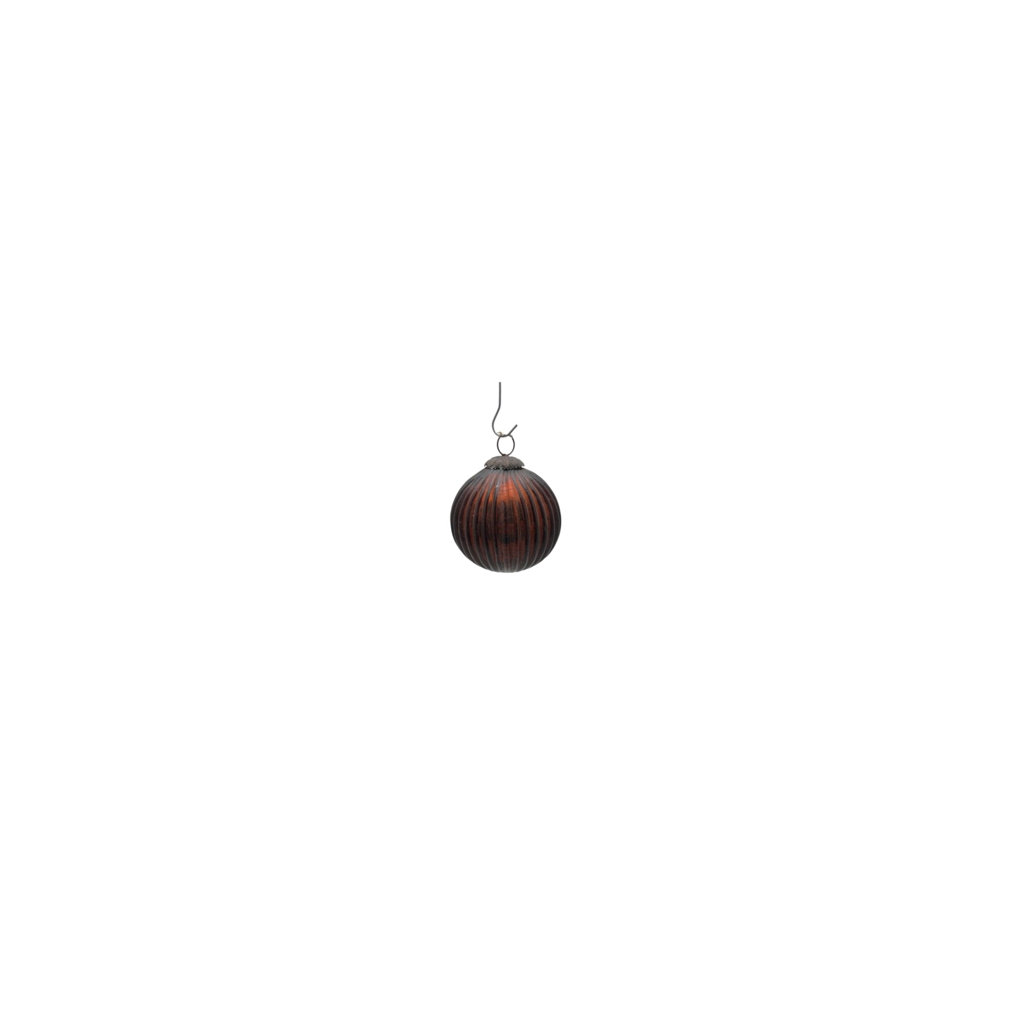 Karácsonyfa dísz üveg 10cm szürke