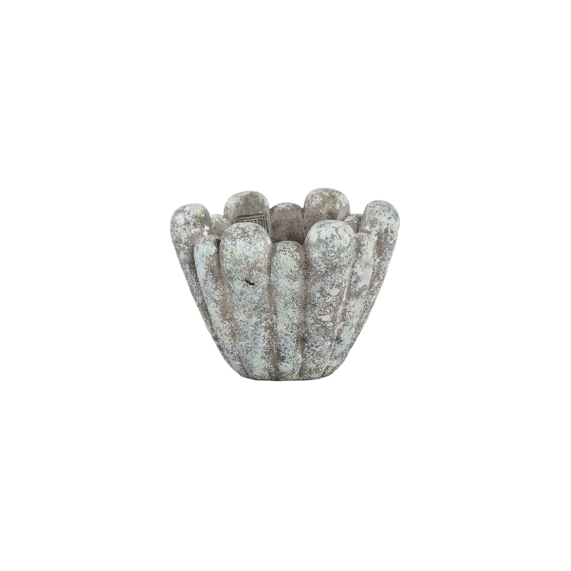 Kaspó cement 23*15*18cm szürke
