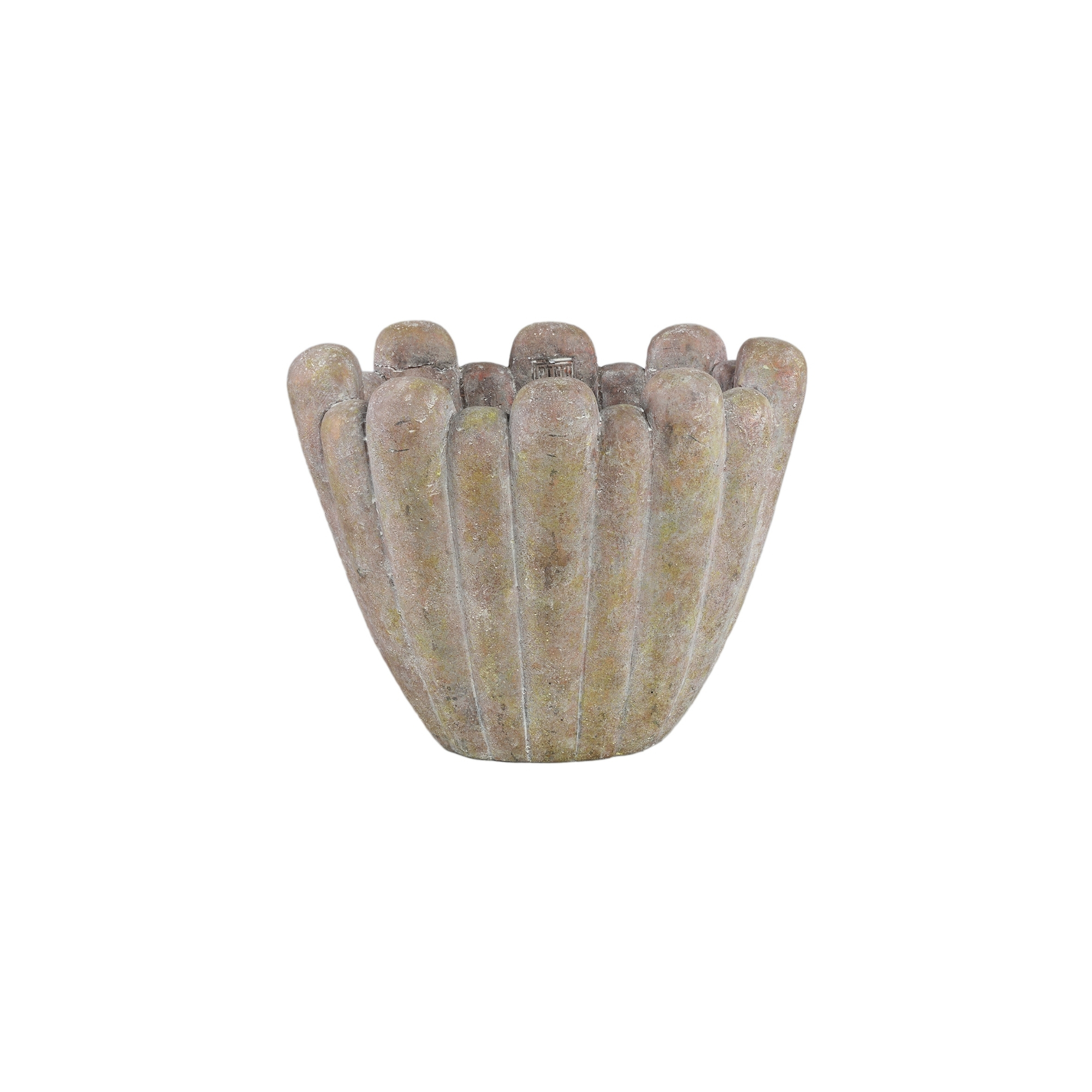 Kaspó cement 36*23*28cm barna