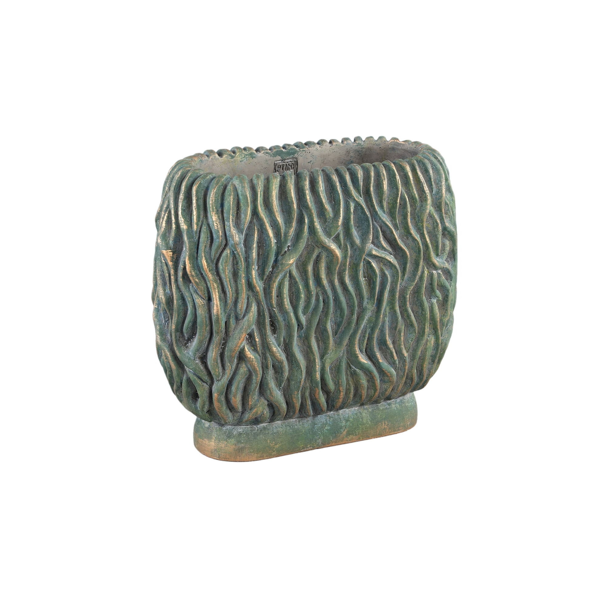 Kaspó cement 40*20*36cm zöld
