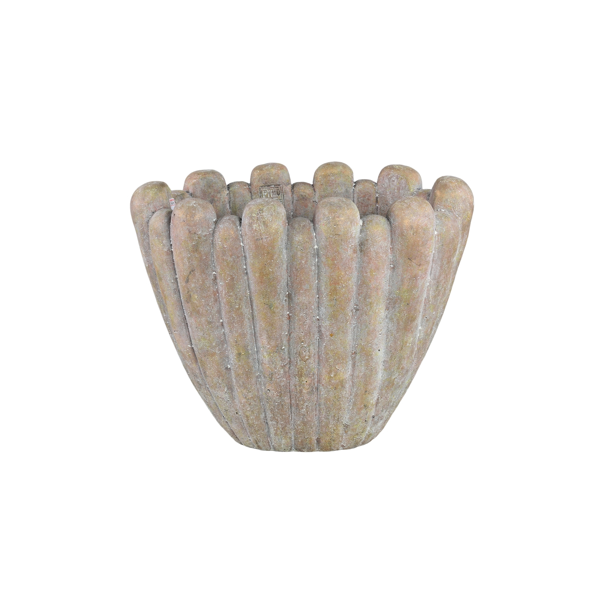 Kaspó cement 47*27*36cm barna