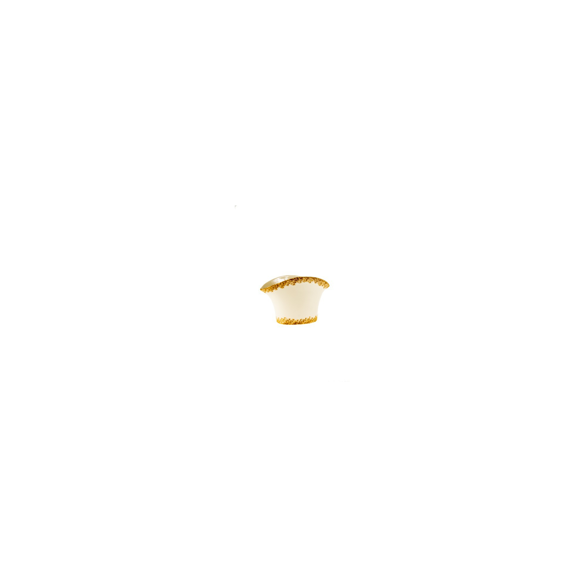 Kaspó dolomit ovális 21,3*13*13,4cm krém