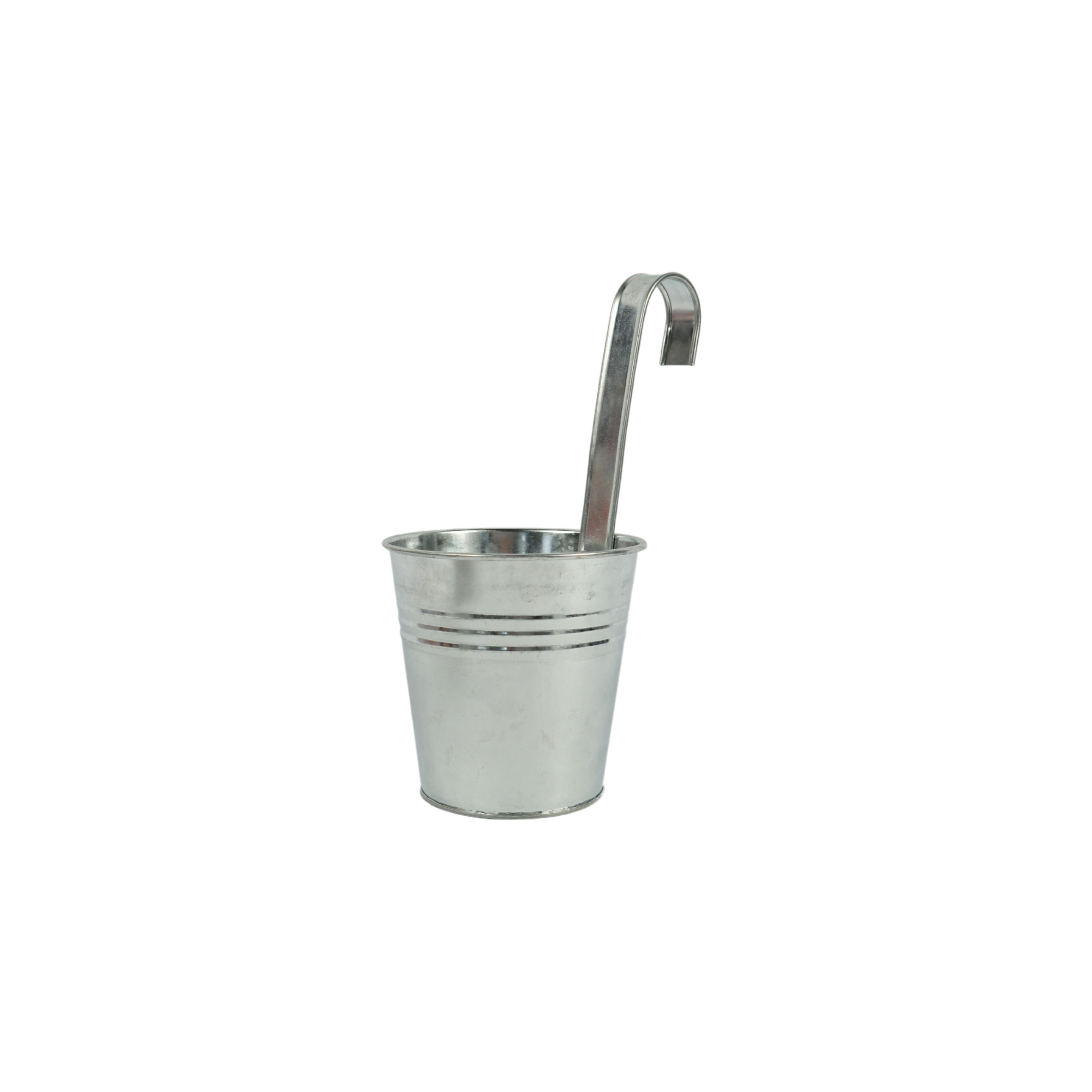 Kaspó fém akasztóval 27cm cink