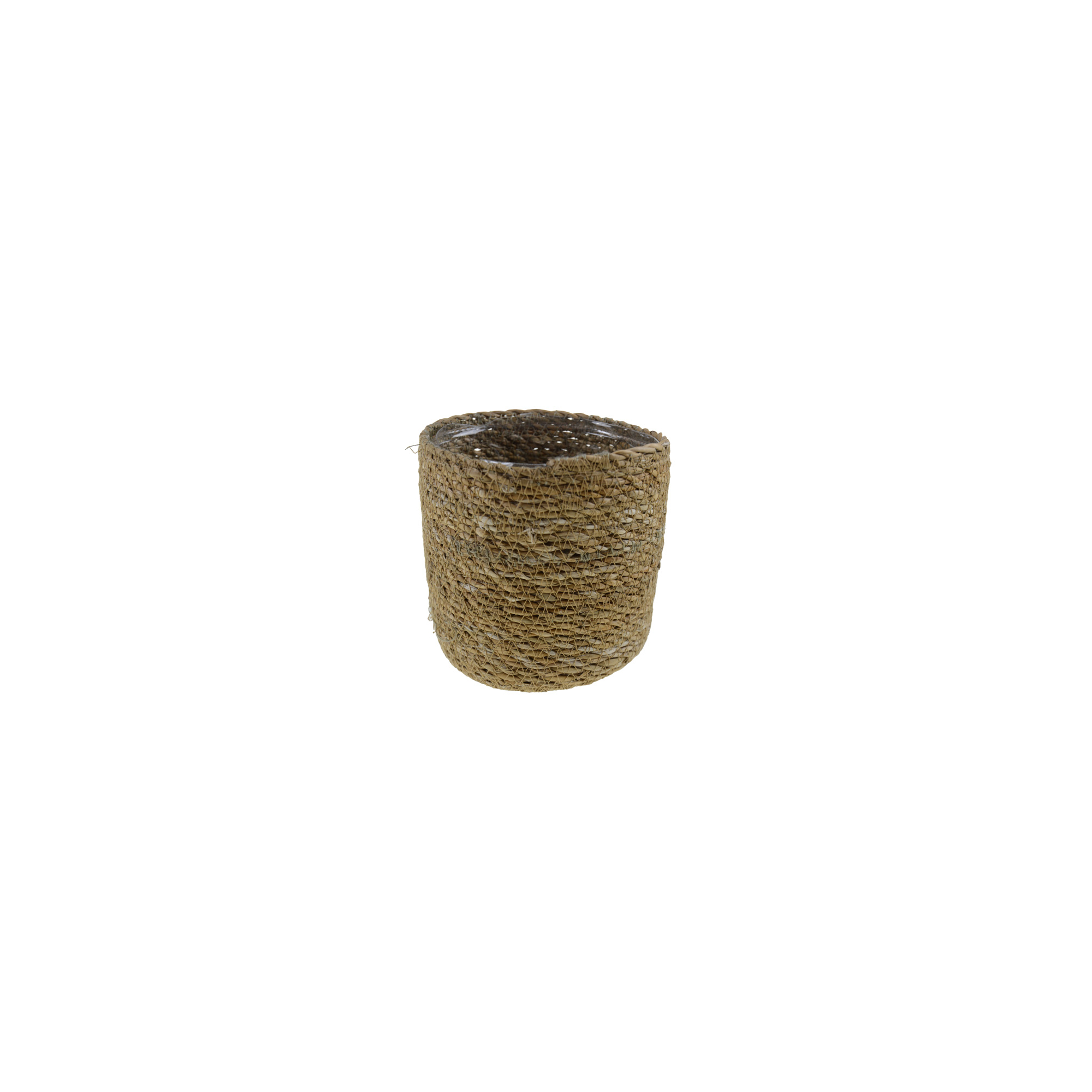 Kaspó fonott D15cm barna
