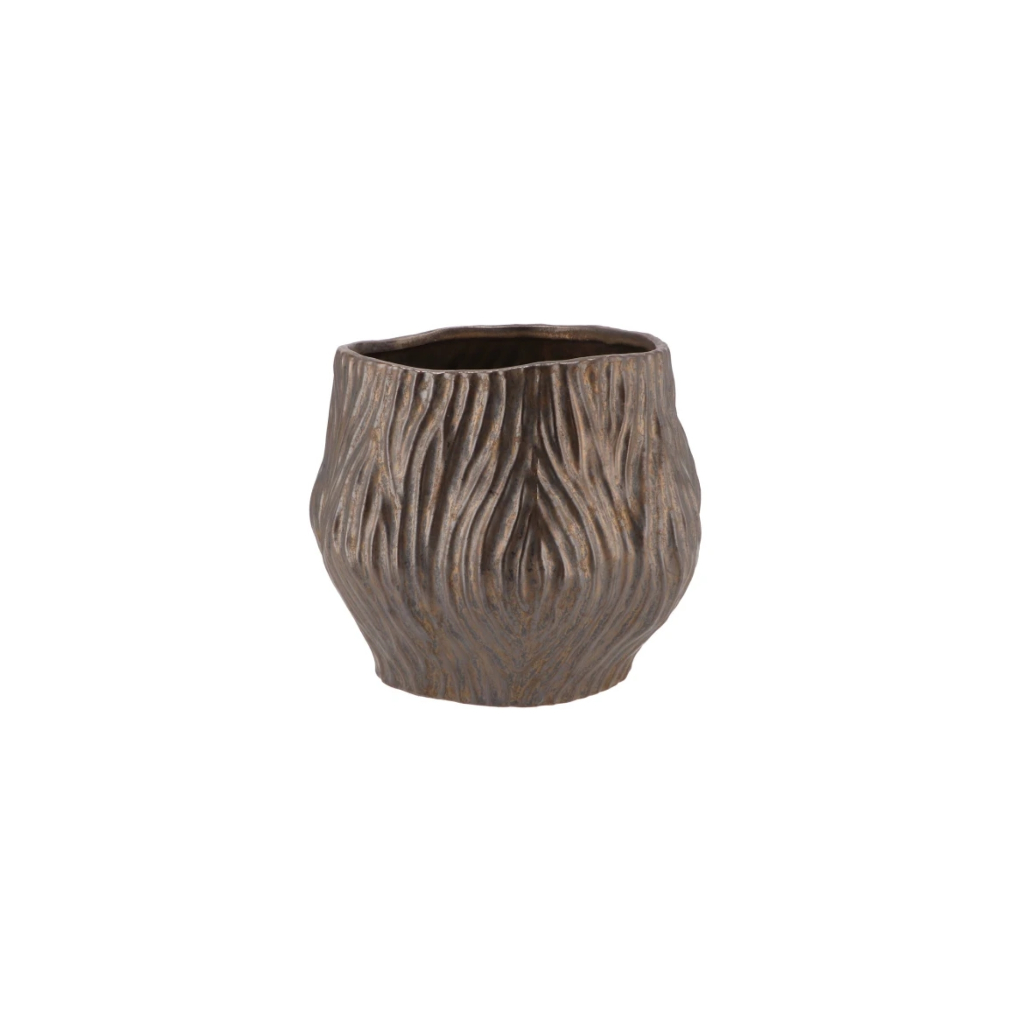 Kaspó kerámia Multan 23cm bronz