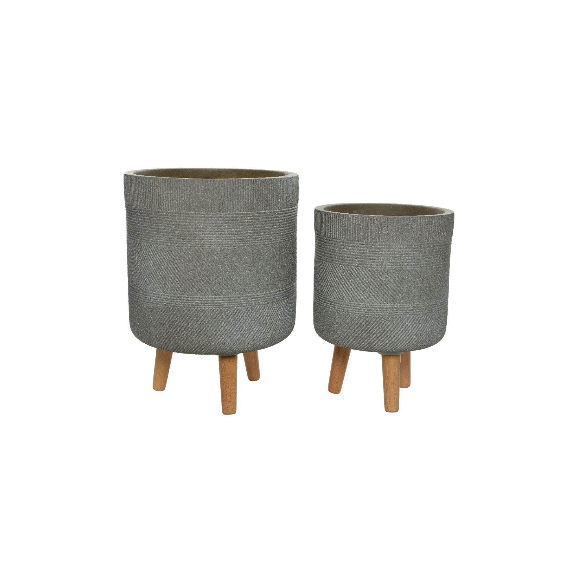 Kaspó kő 41cm s/2 taupe