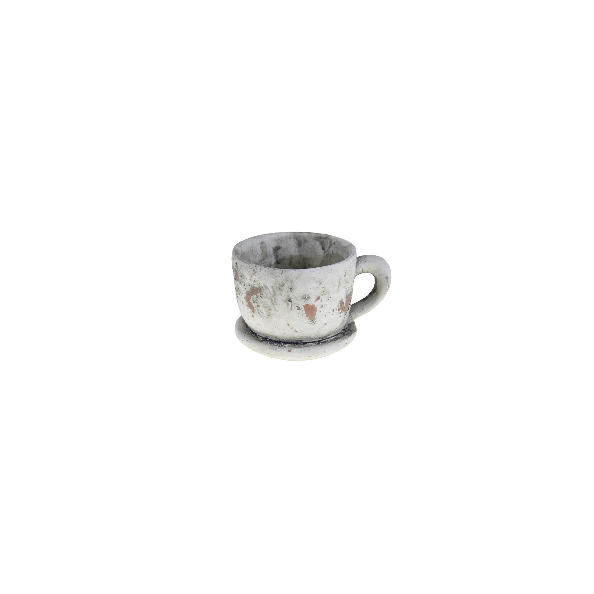 Kaspó kő bögre forma 12*9.5*8cm szürke