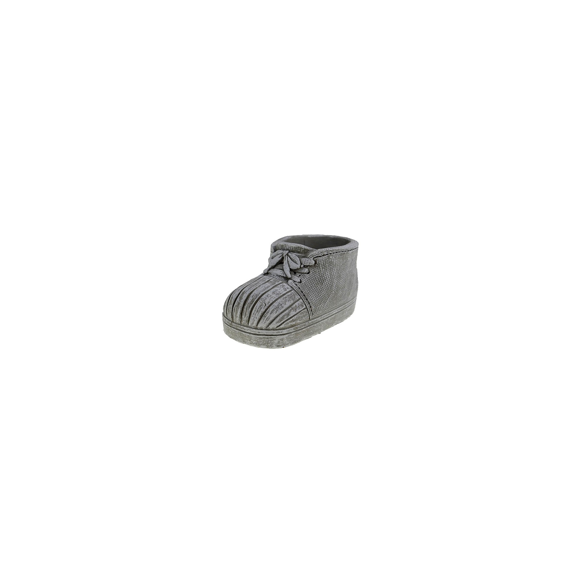 Kaspó kő cipő forma 13,5*8*7cm mosott fehér