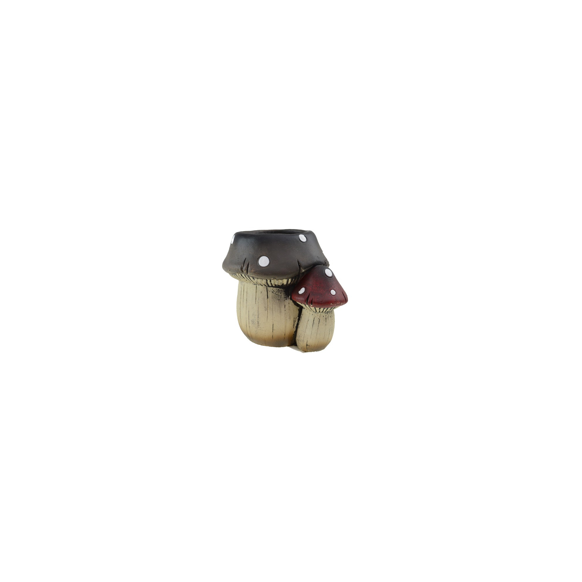 Kaspó gomba kő 15.6*12.5*12.6cm szürke