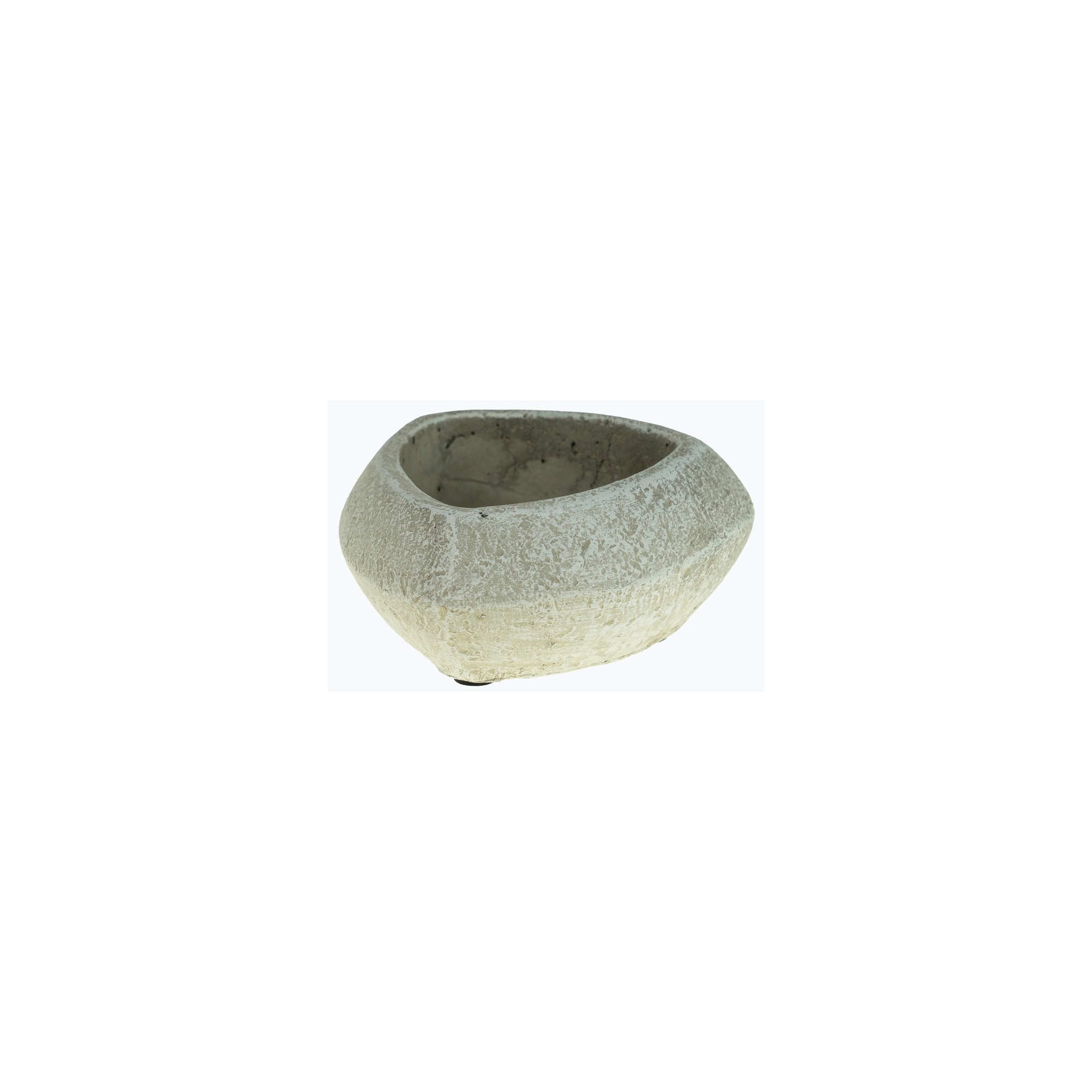 Kaspó kő háromszög alakú 12.5x12x6cm szürke