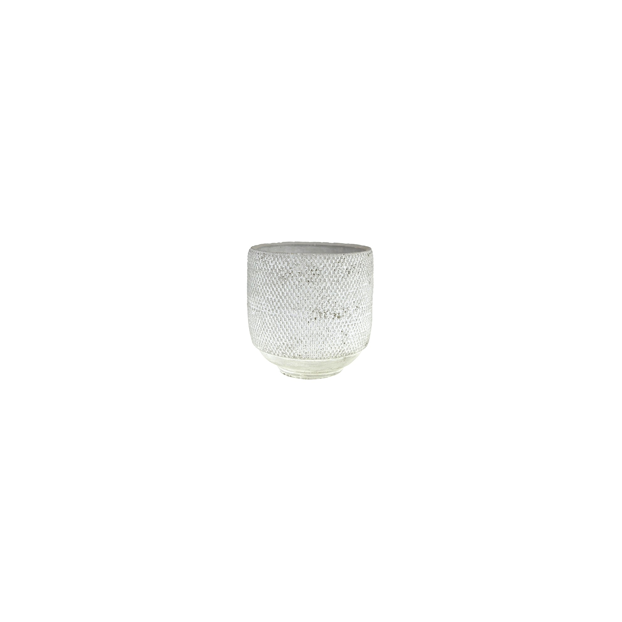 Kaspó kő kerek 12*12cm szürke